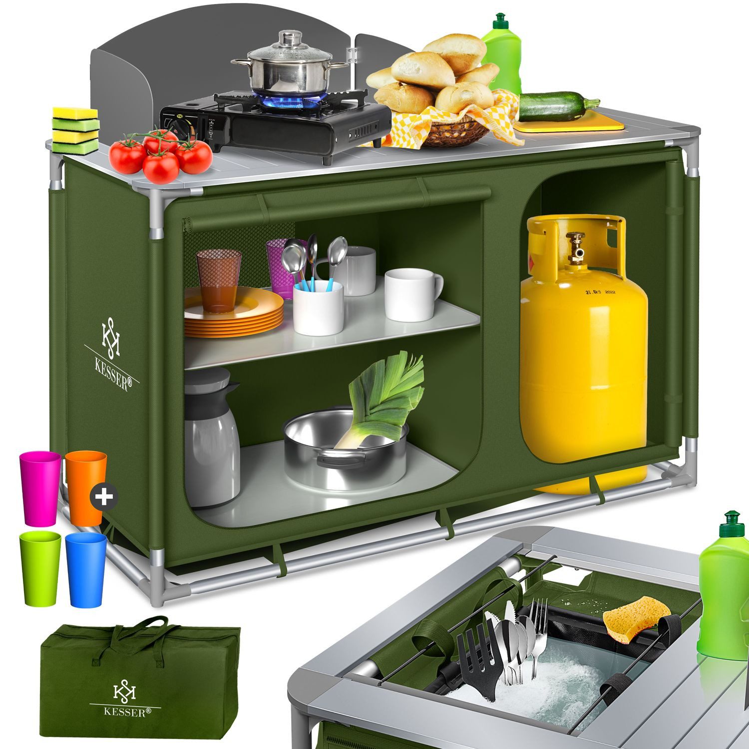 KESSER Campingschrank Campingschrank, Campingküche mit Aluminiumgestell günstig online kaufen