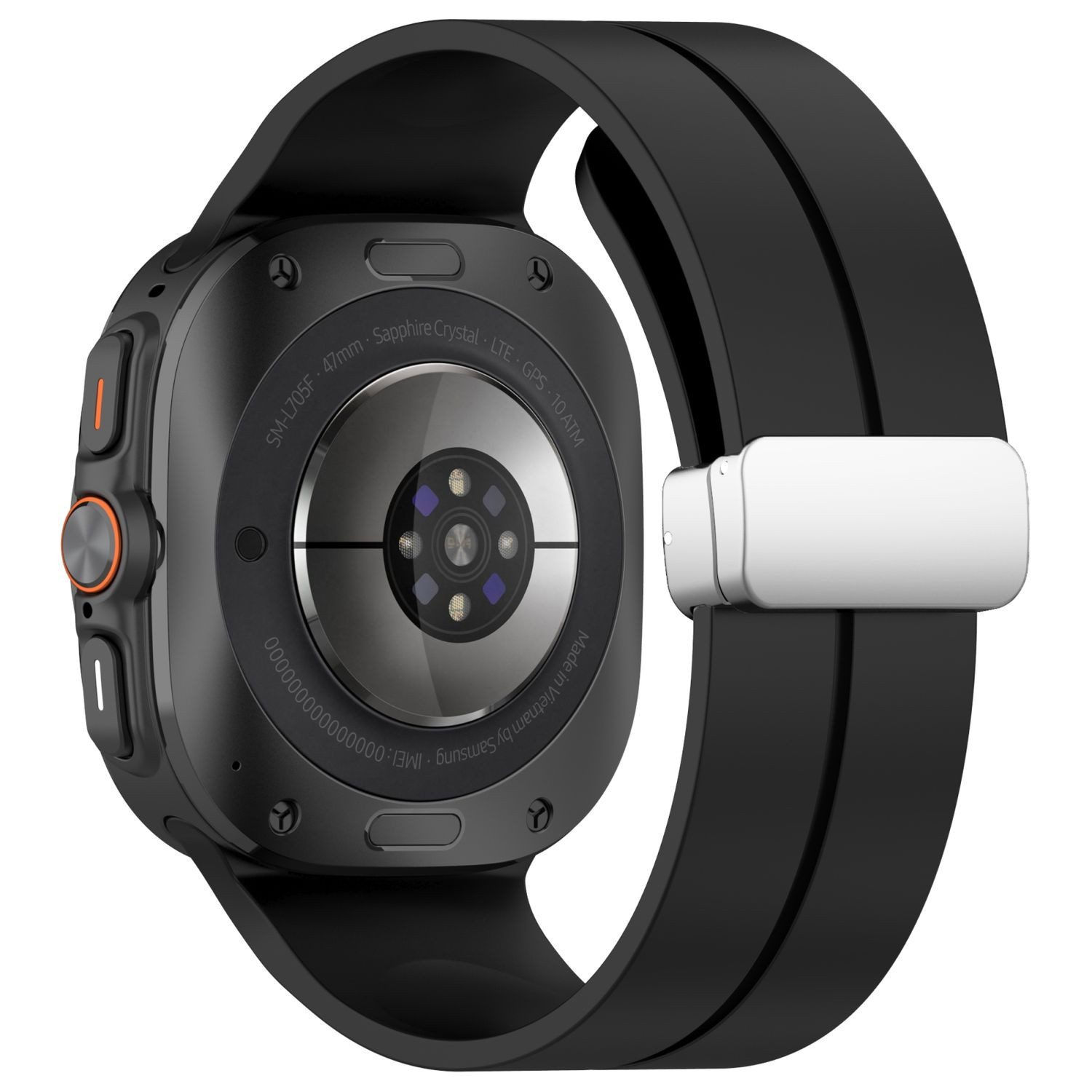 Wigento Smartwatch-Armband Für Samsung Galaxy Watch Ultra 47mm Silikon Magn günstig online kaufen