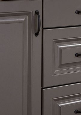 Küchen-Preisbombe Kleiderschrank Kleiderschrank Stilo 180 cm Garderobenschrank Landhaus Grau Eiche Artisan Buffet