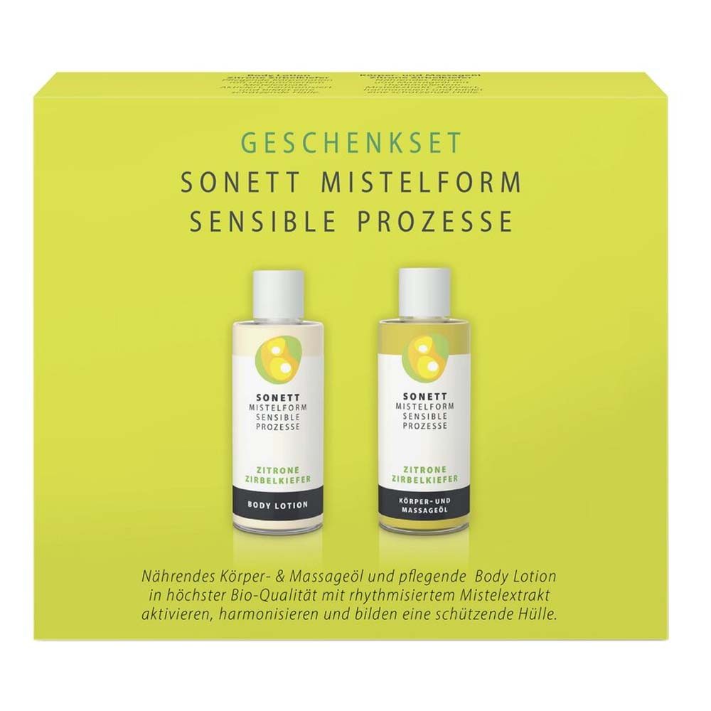 Sonett Mistelform Geschenkset - Zitrone-Zirbelkiefer 2x50ml Pflegeset (2-St)
