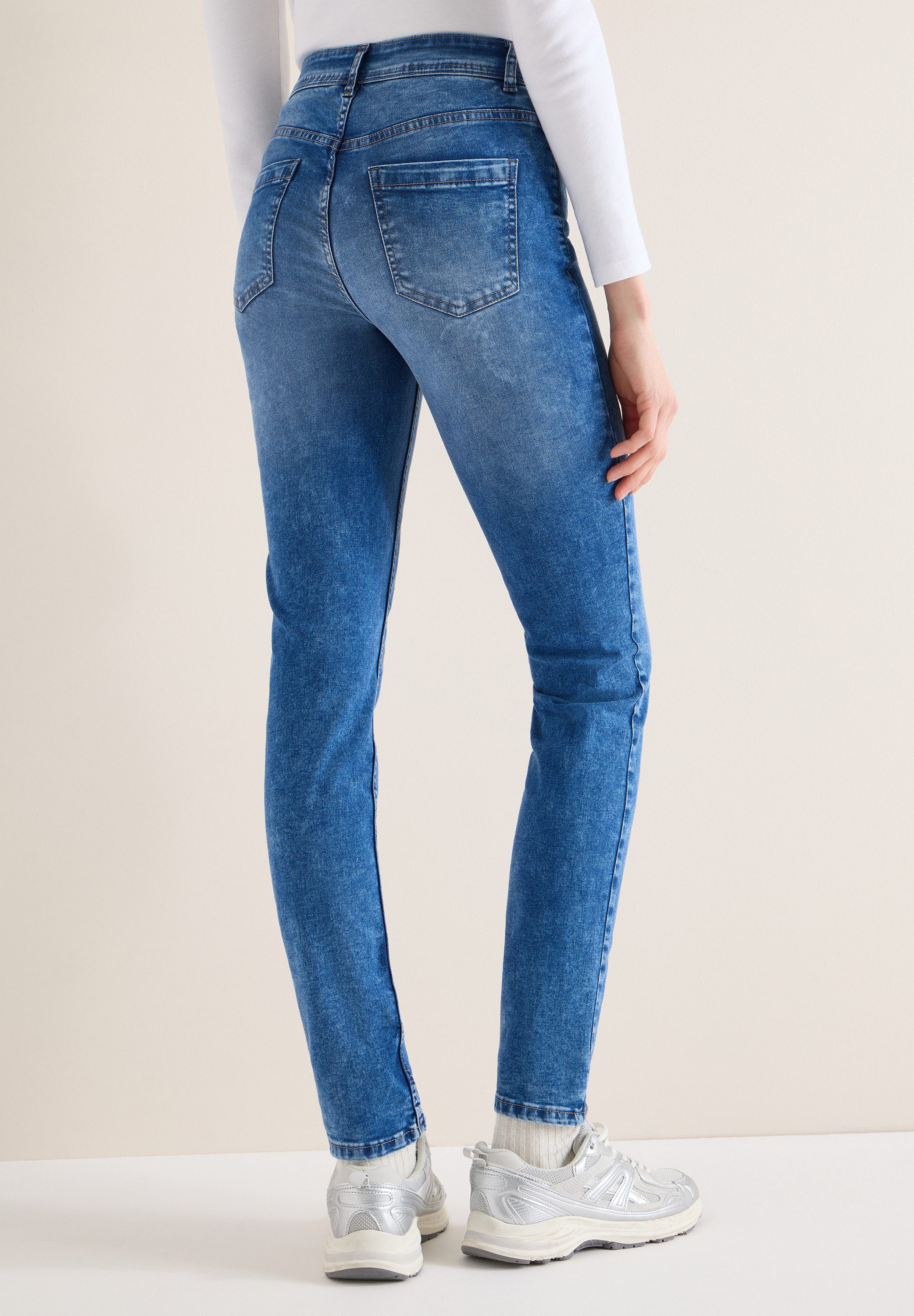 CECIL Slim-fit-Jeans High Waist