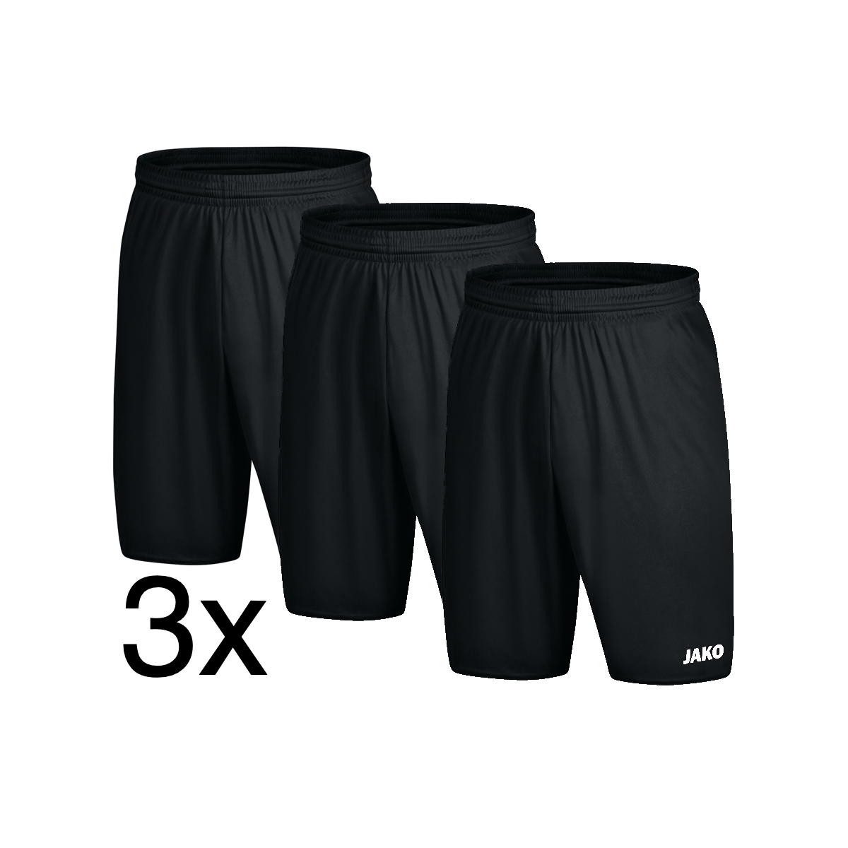 Jako Sweatbermudas Sporthose Manchester Fussball Short (Pack, 3 er Stück) günstig online kaufen