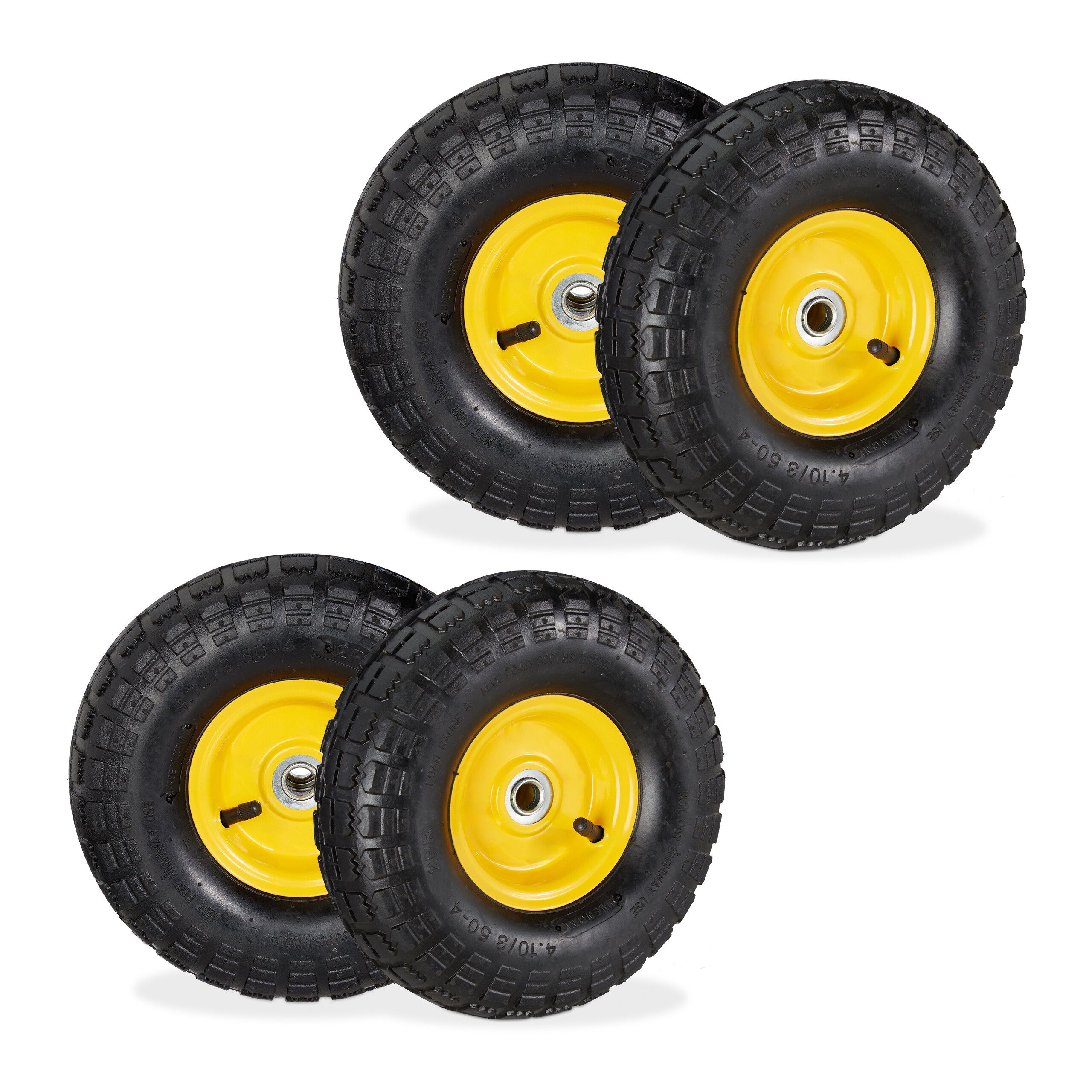 Sackkarrenrad Ersatzrad Reifen Luftrad Rad Bollerwagen Rad 3.00-4