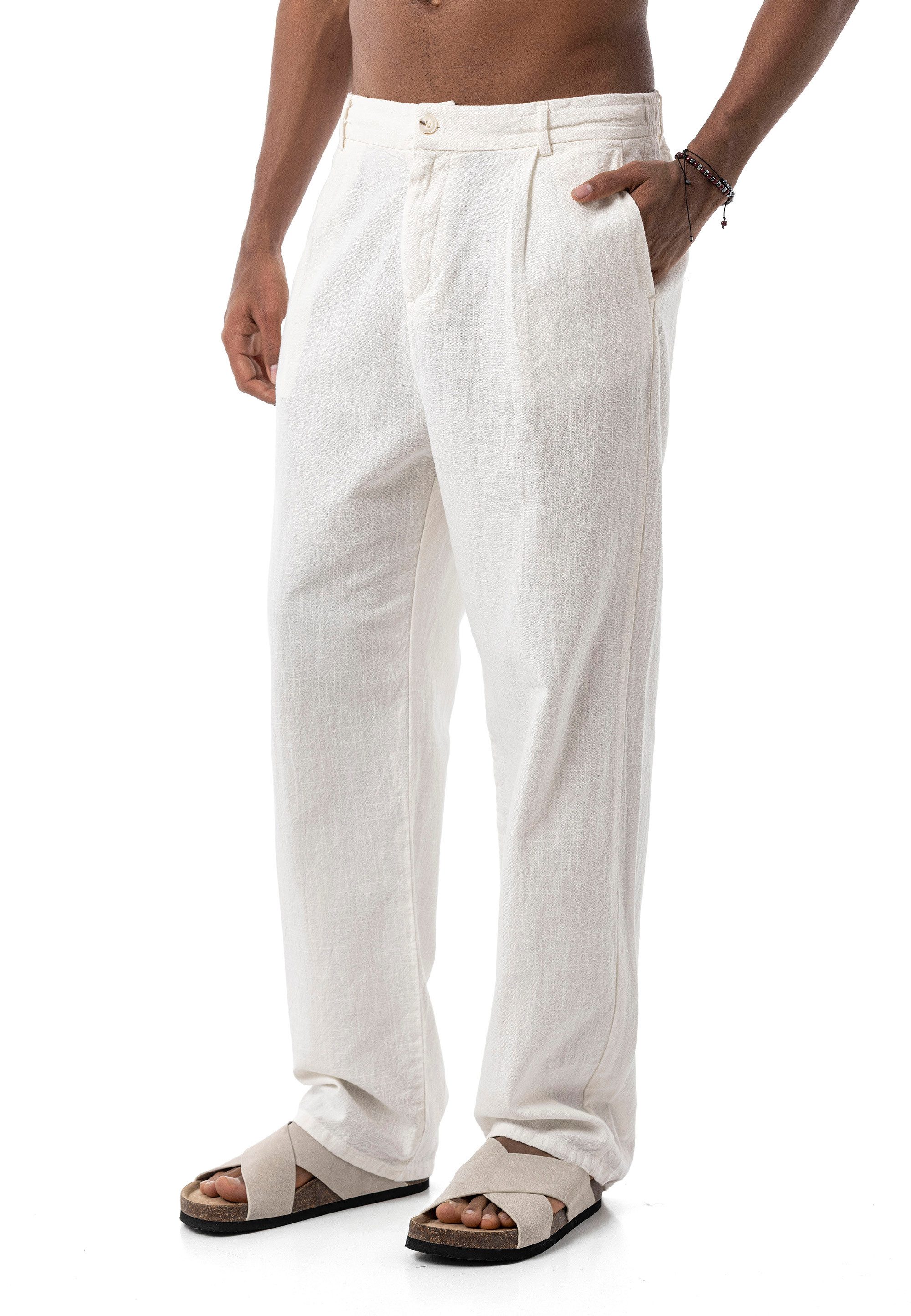 RedBridge Stoffhose by Spruce - Sommerhose für Herren mit Knopfverschluss günstig online kaufen