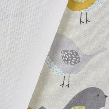 SCHÖNER LEBEN. Dekokissen SCHÖNER LEBEN. Kissenhülle Fryett`s Birds Vögel beige grau mint senf