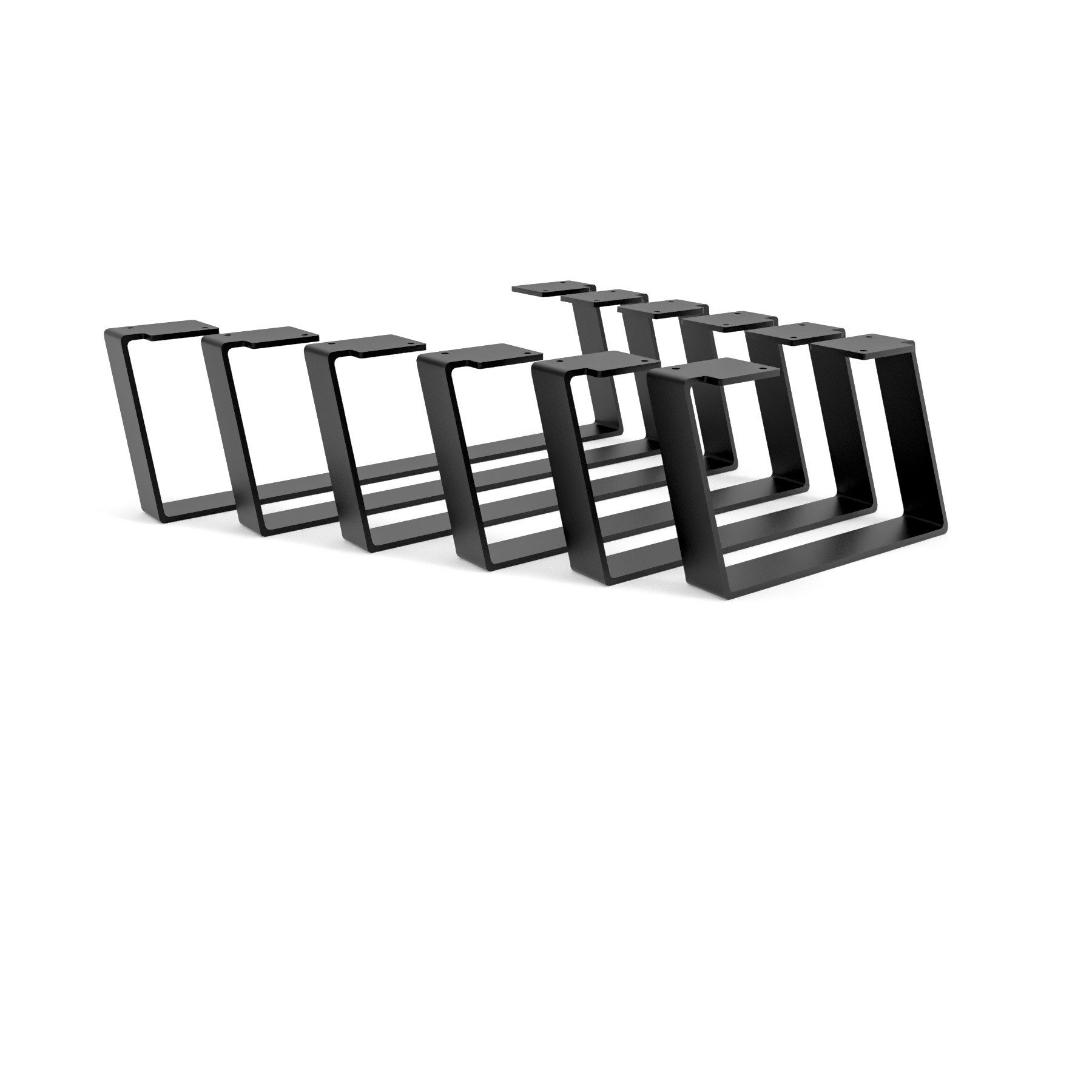 HEVVA Möbelfuß Möbelfüße MAILAND - 7 Größen 20-50 cm - Kommodenbeine, Sideboardfüße, (Set-Option: Sie können ein Set von 2 Möbelfüßen kaufen)