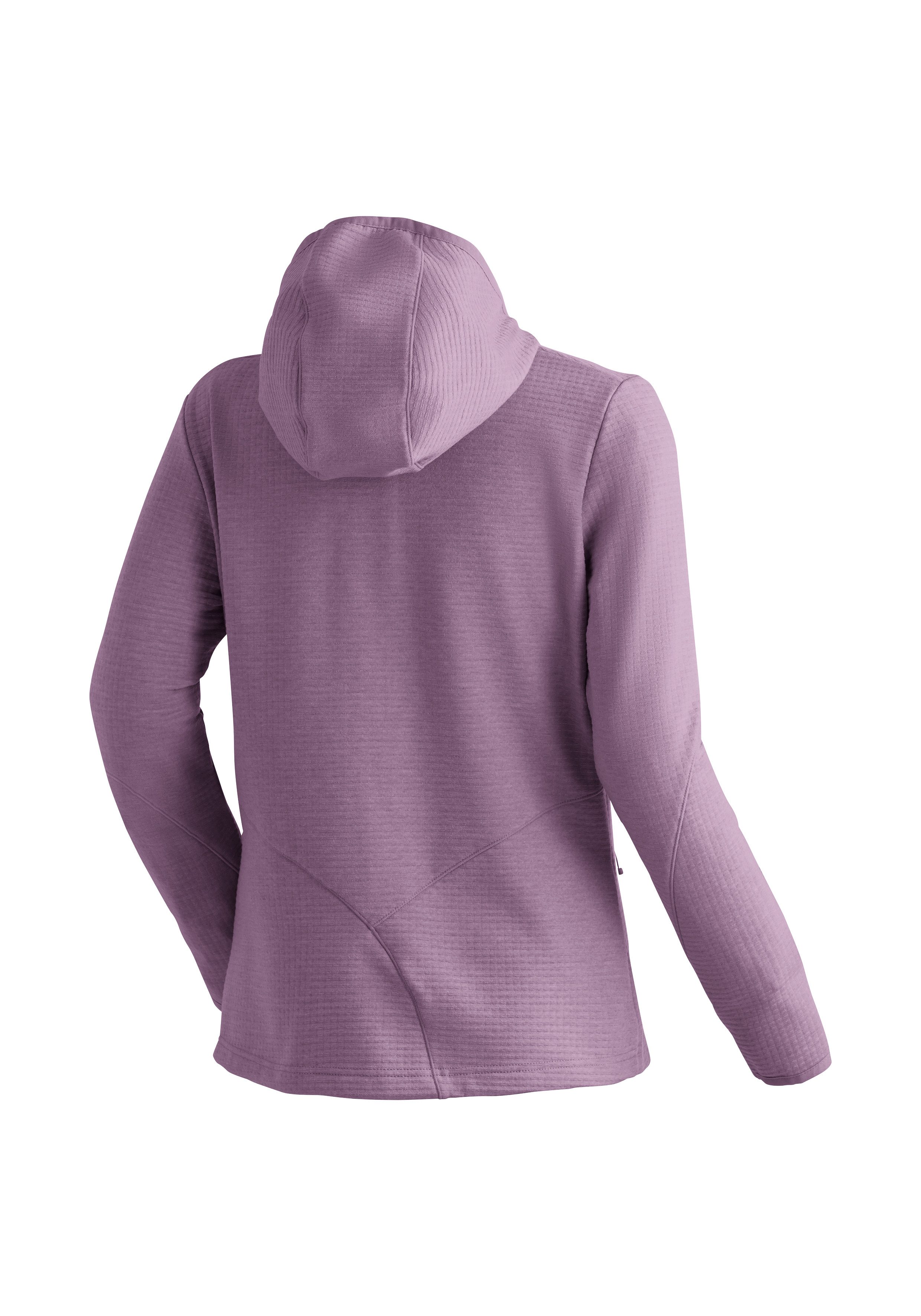Maier Sports Fleecejacke Tesila Hood W Damen Midlayer, atmungsaktiv schnelltrocknend, Full-Zip, Regular fit