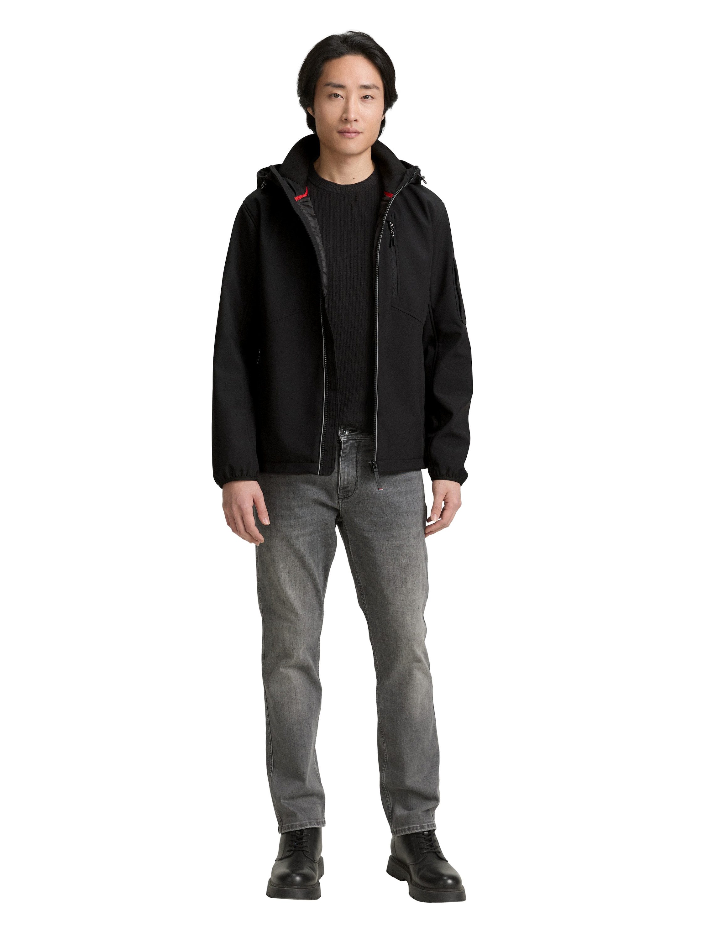 TOM TAILOR Softshelljacke mit Kapuze