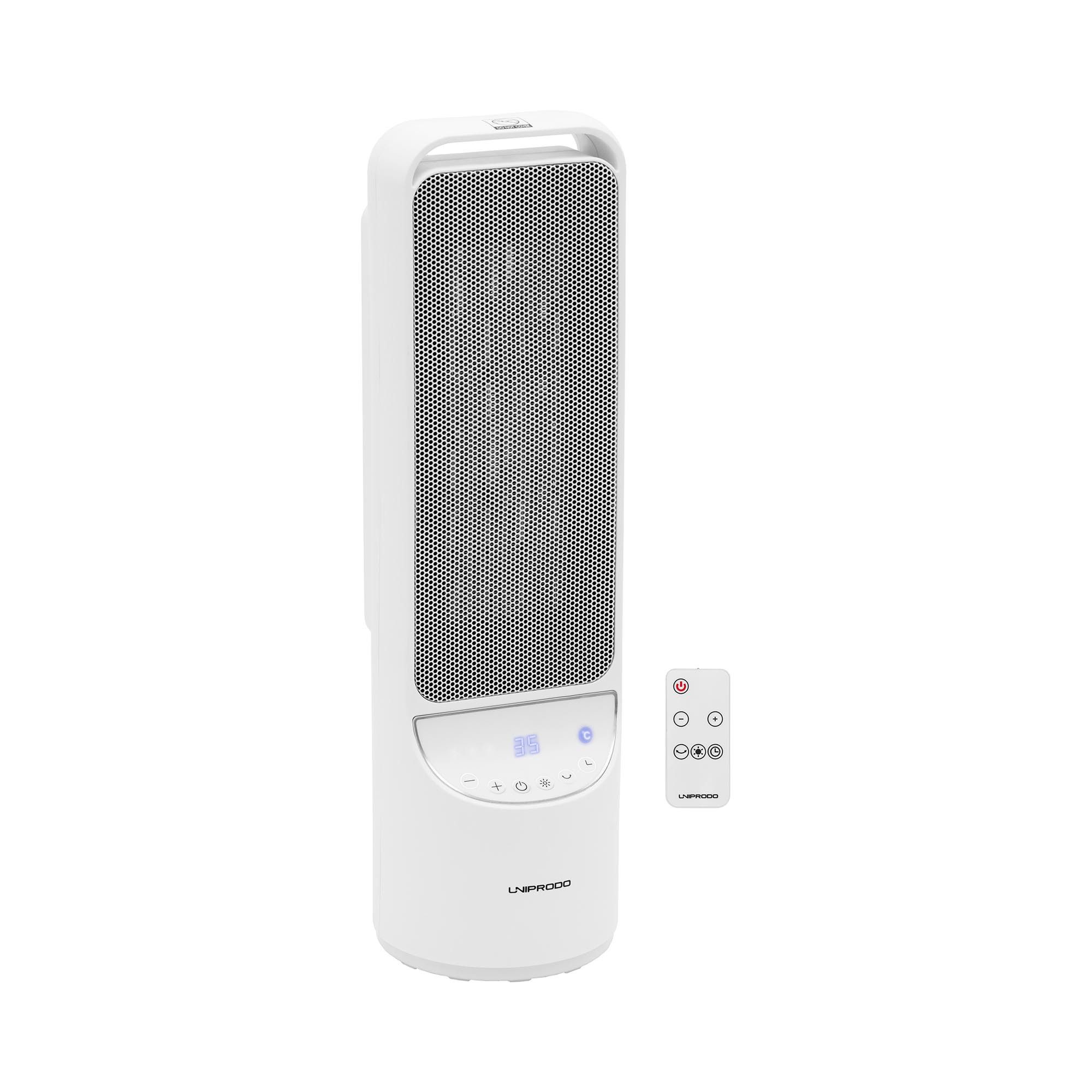 Uniprodo Keramikheizlüfter Elektro-Heizlüfter Heizstrahler Elektroheizer 1200/2000 W schwenkbar, 2000 W