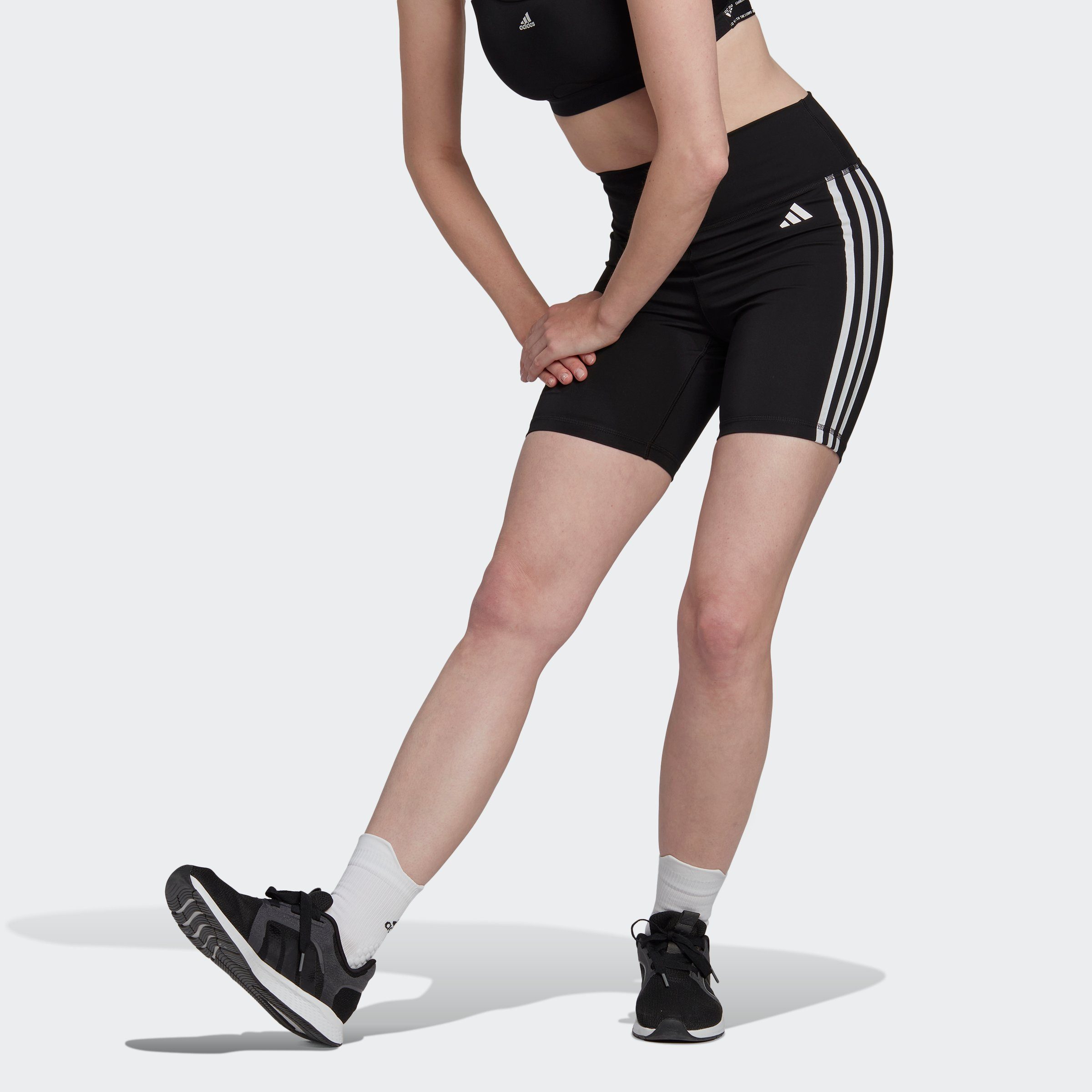 adidas Performance Шорти TRAINING ESSENTIALS 3STREIFEN HIGHWAISTED KURZE (1-tlg)