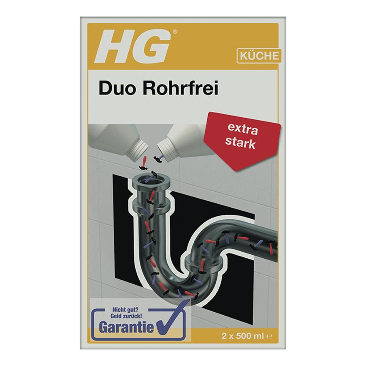 HG HG Duo Rohrfrei 1L - extra stark (1er Pack) Rohrreiniger