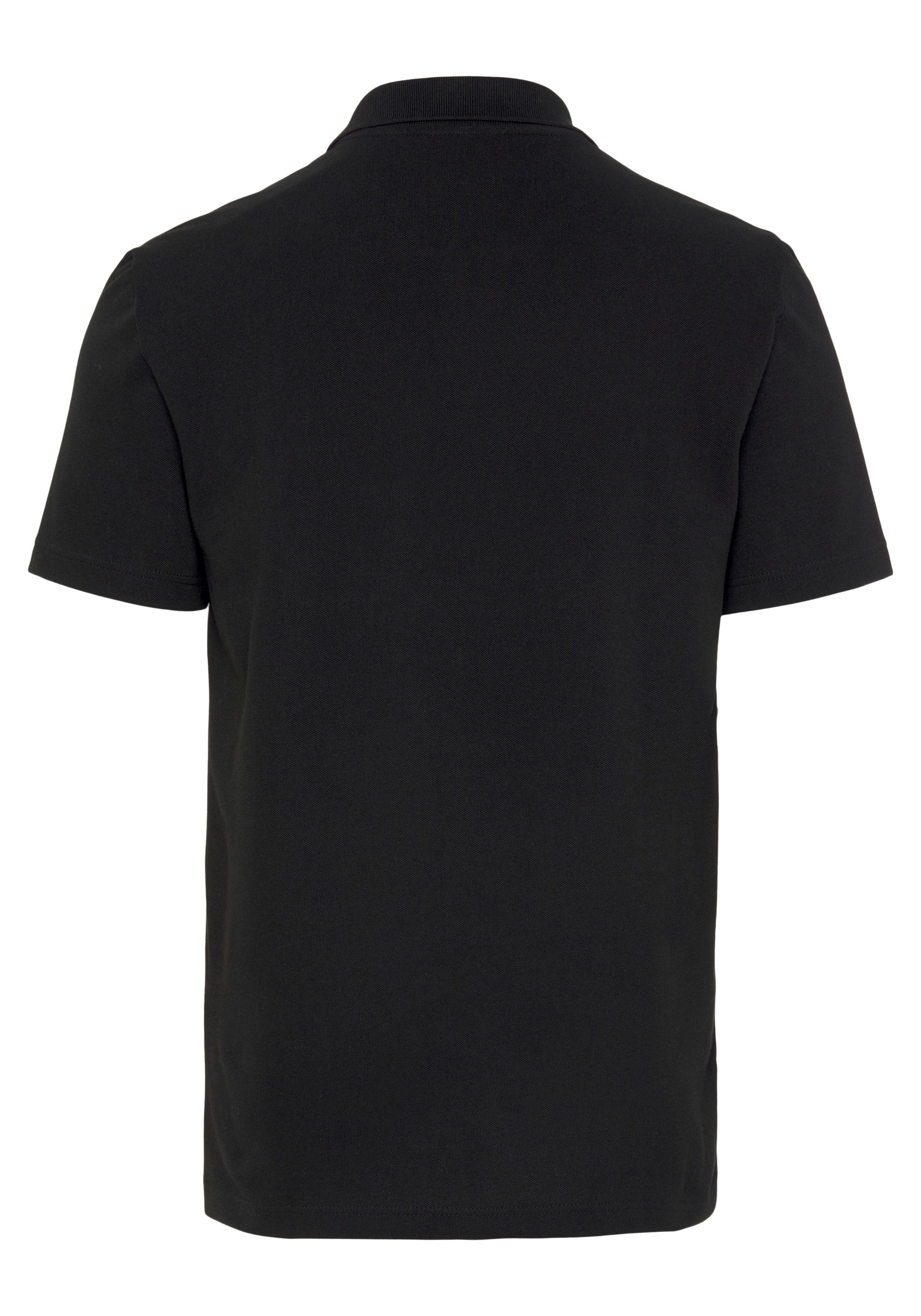 Lacoste auf BLACK/SILVER CHINE Logostickerei Brust Poloshirt mit POLO der