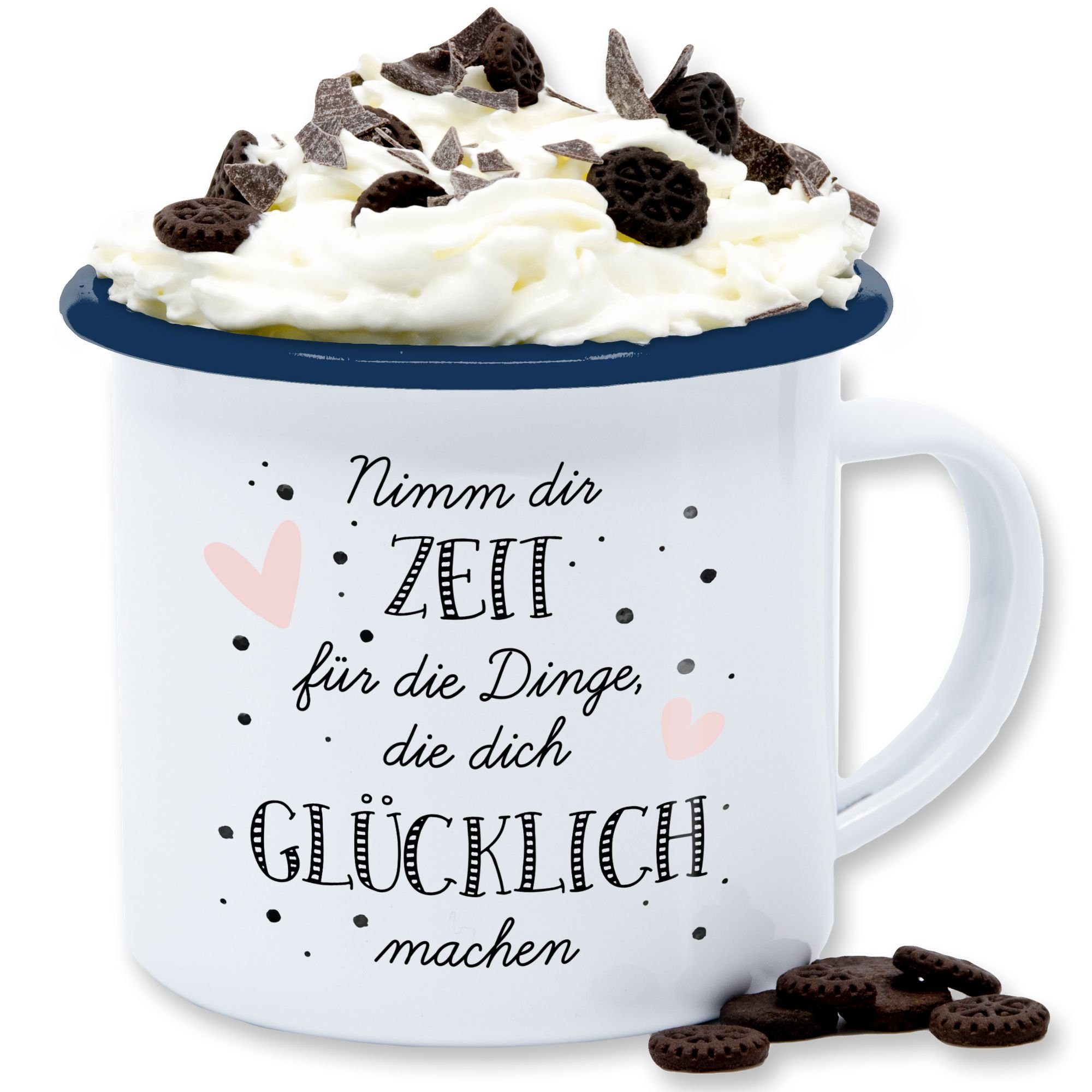 Shirtracer Tasse »Nimm dir Zeit für die Dinge, die dich glücklich