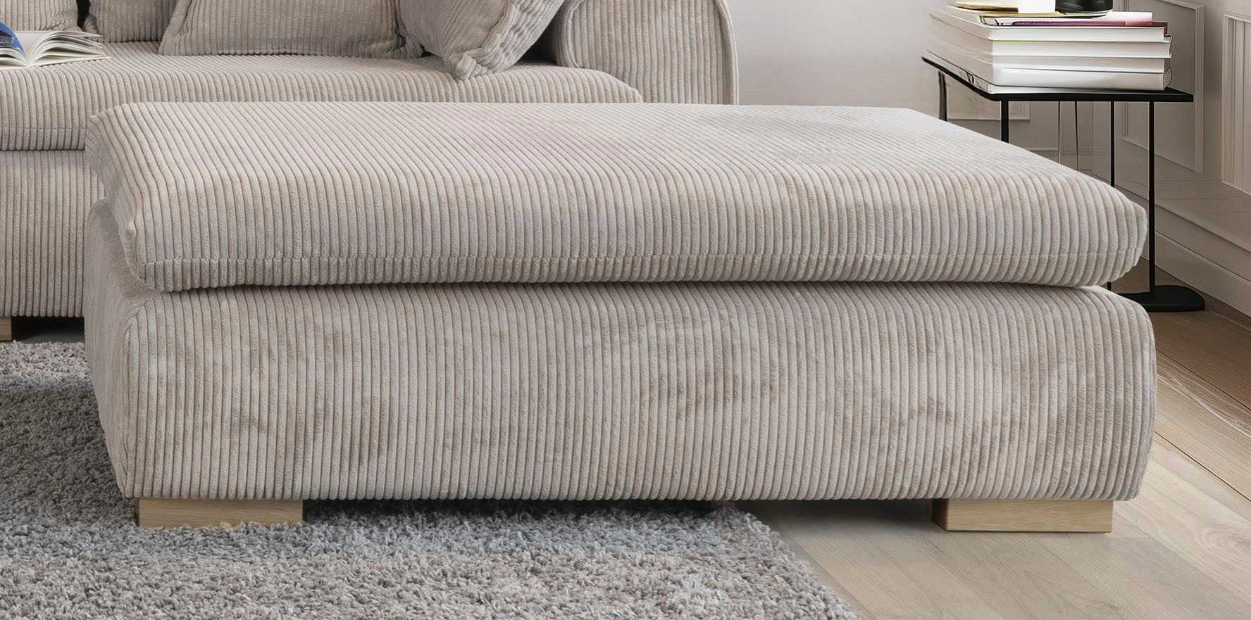 Home affaire Polsterhocker Katja, B: 118 cm - OTTO. Verlässliche Qualität., individuell zu kombinieren