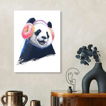 Posterlounge Acrylglasbild Nikita Korenkov, Panda mit Kopfhörer, Illustration