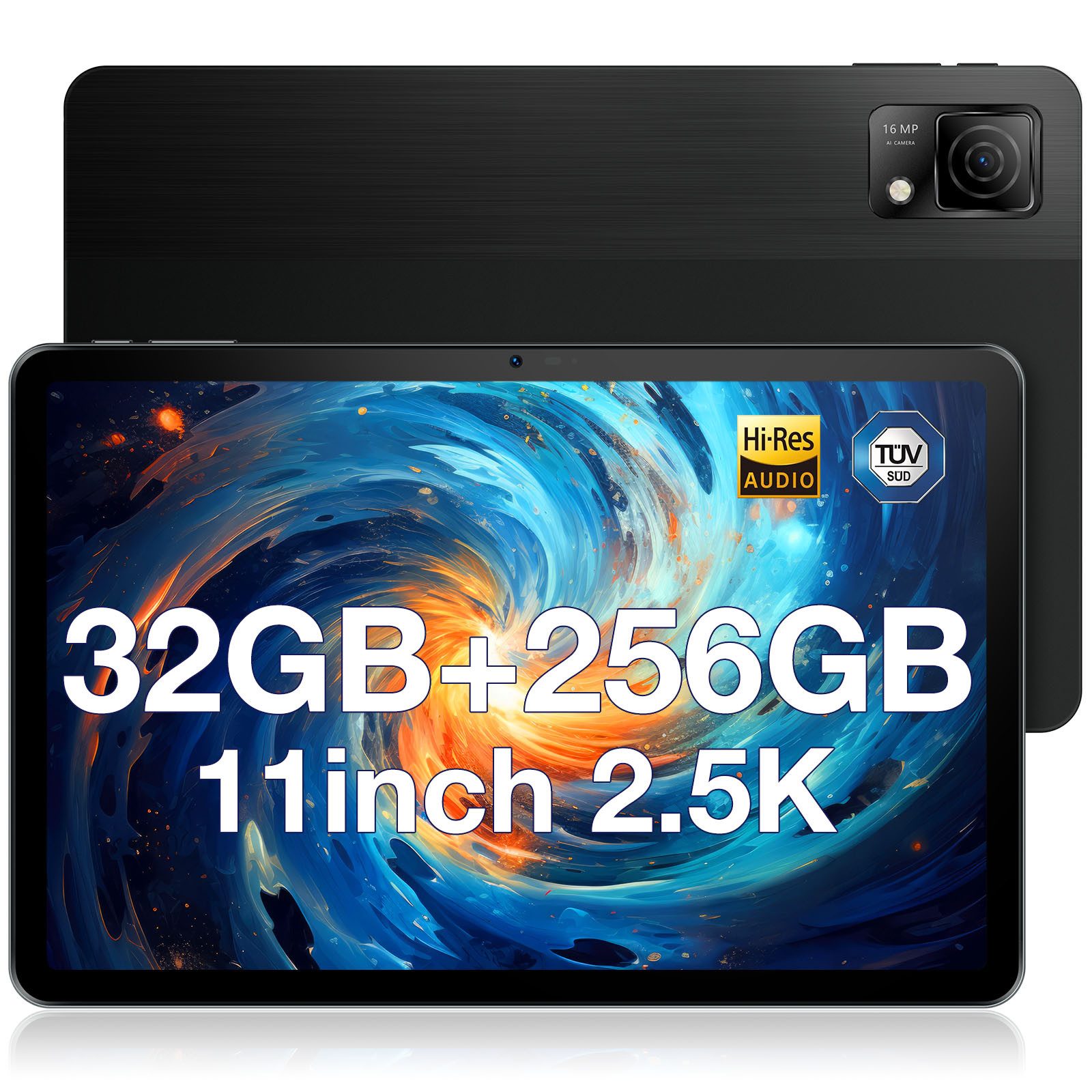 DOOGEE T30 ULTRA G99 Octa-Core 12GB RAM + 256GB ROM (TF 2TB), 8580mAh/ 18W Tablet (11", 256 GB, Android 13, 4G LTE, 2.5K 1600 * 2560, Dual 4G LTE/SIM, 16MP + 8MP, Android 13, Widevine L1)