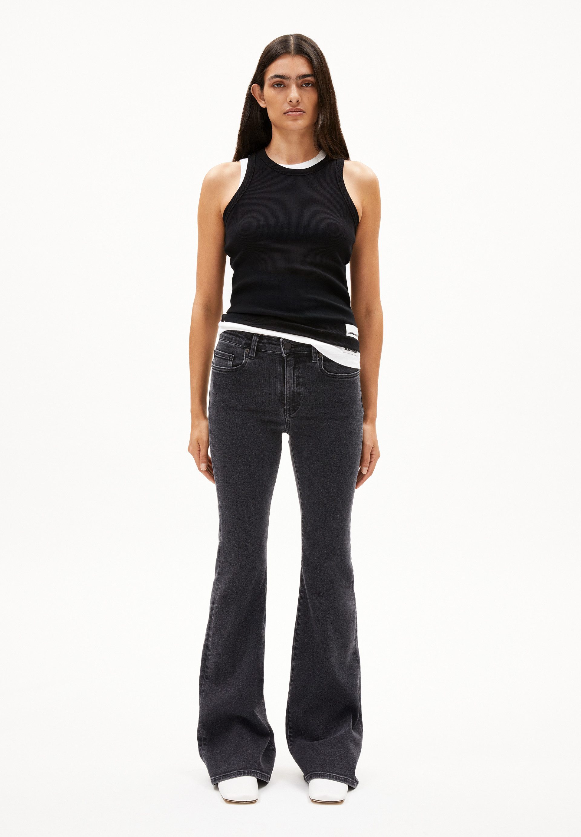 Armedangels Weite Jeans ANAMAA Flared Jeans Bio-Baumwoll Mix X-Stretch (X-S günstig online kaufen