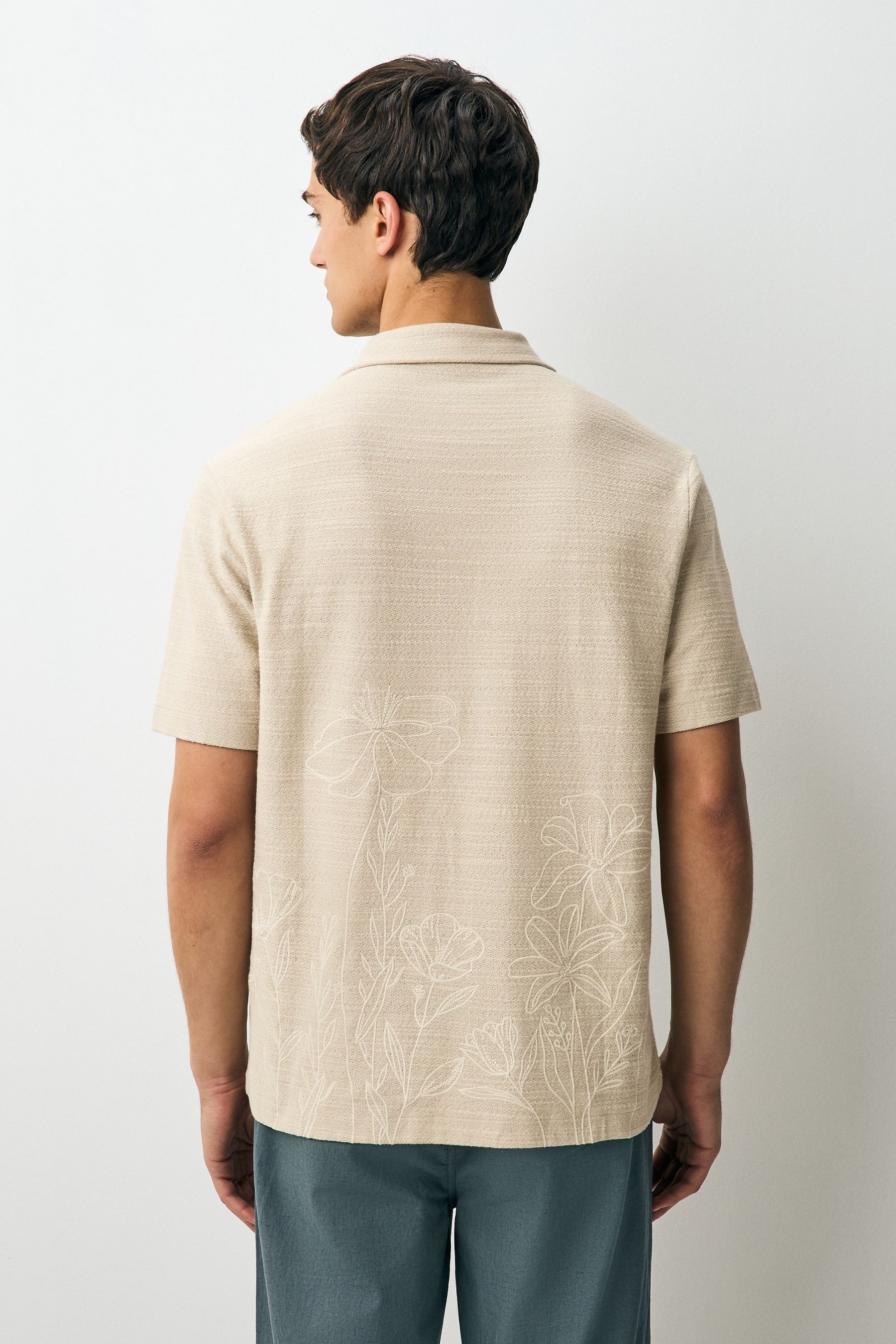 Next Kurzarmhemd Jersey-Hemd mit Grafikprint (1-tlg) günstig online kaufen