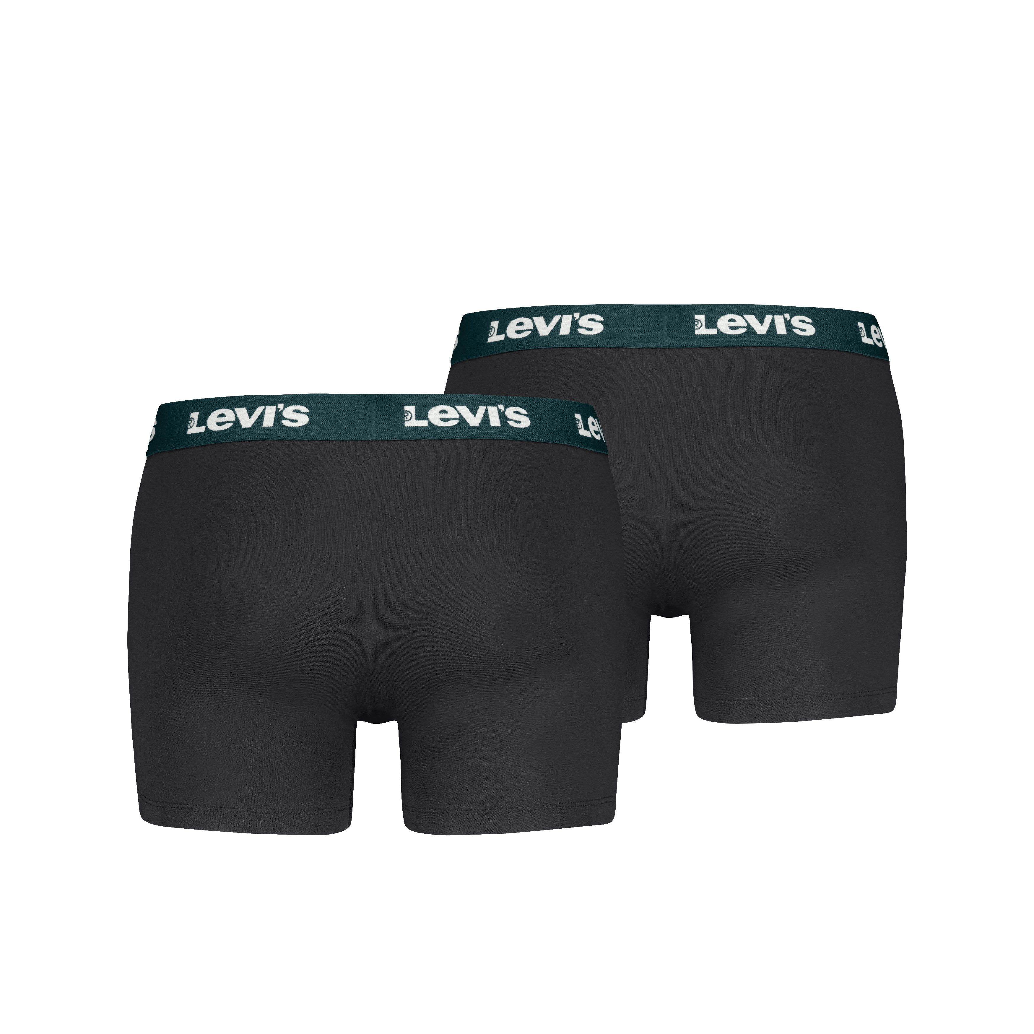 Levi's® Boxershorts LEVIS MEN REPEAT LOGO BOXER BRIEF 2P (2er Pack) ohne Eingriff, Logobund, elastisch – Bild 2 von 2