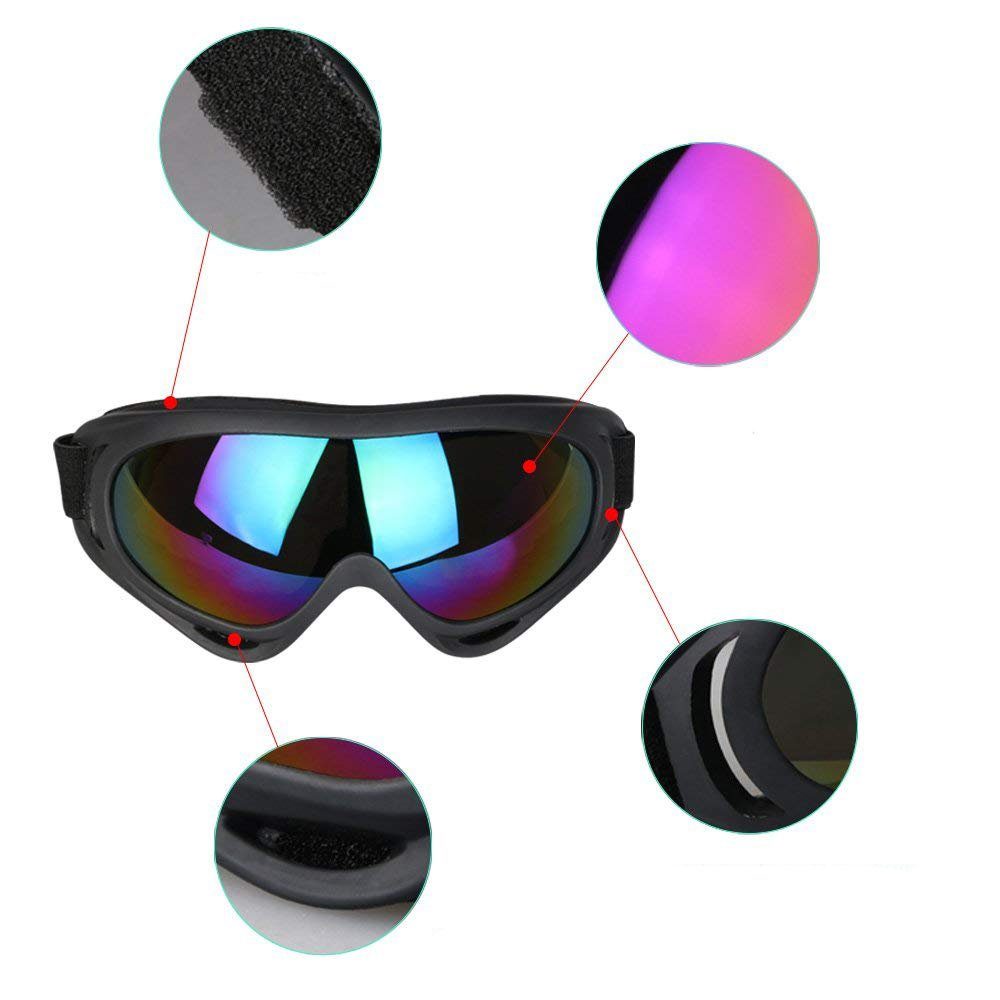 Jormftte Sportbrille Skibrille, UV-Schutz Goggle