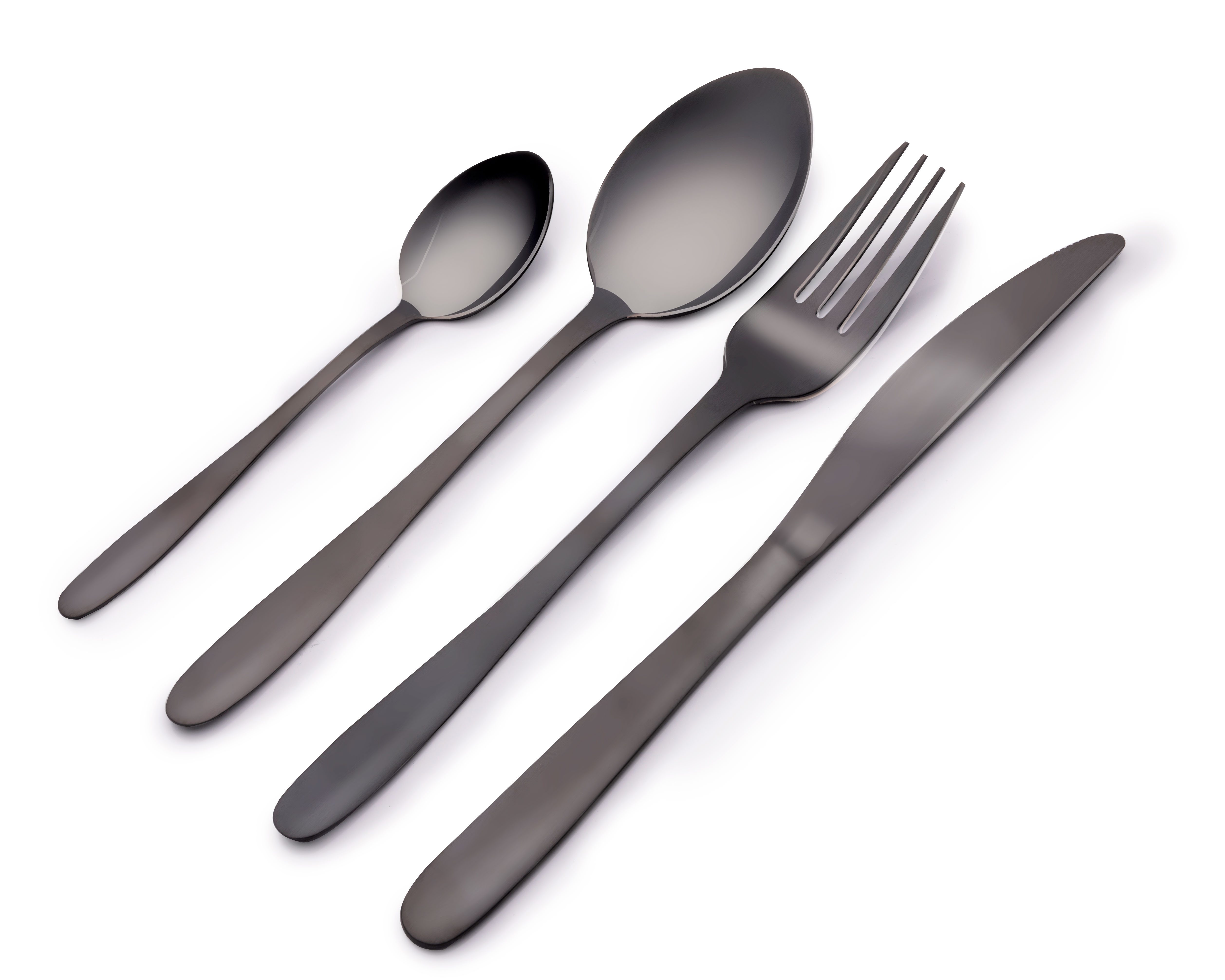 Alpina Besteck-Set alpina BesteckSet, Schwarz, Edelstahl