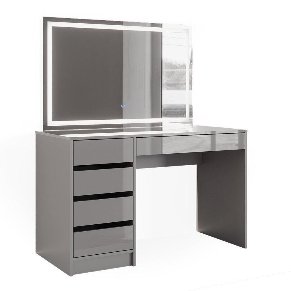 Vicco Schminktisch Sherry, Grau, 120 cm günstig online kaufen
