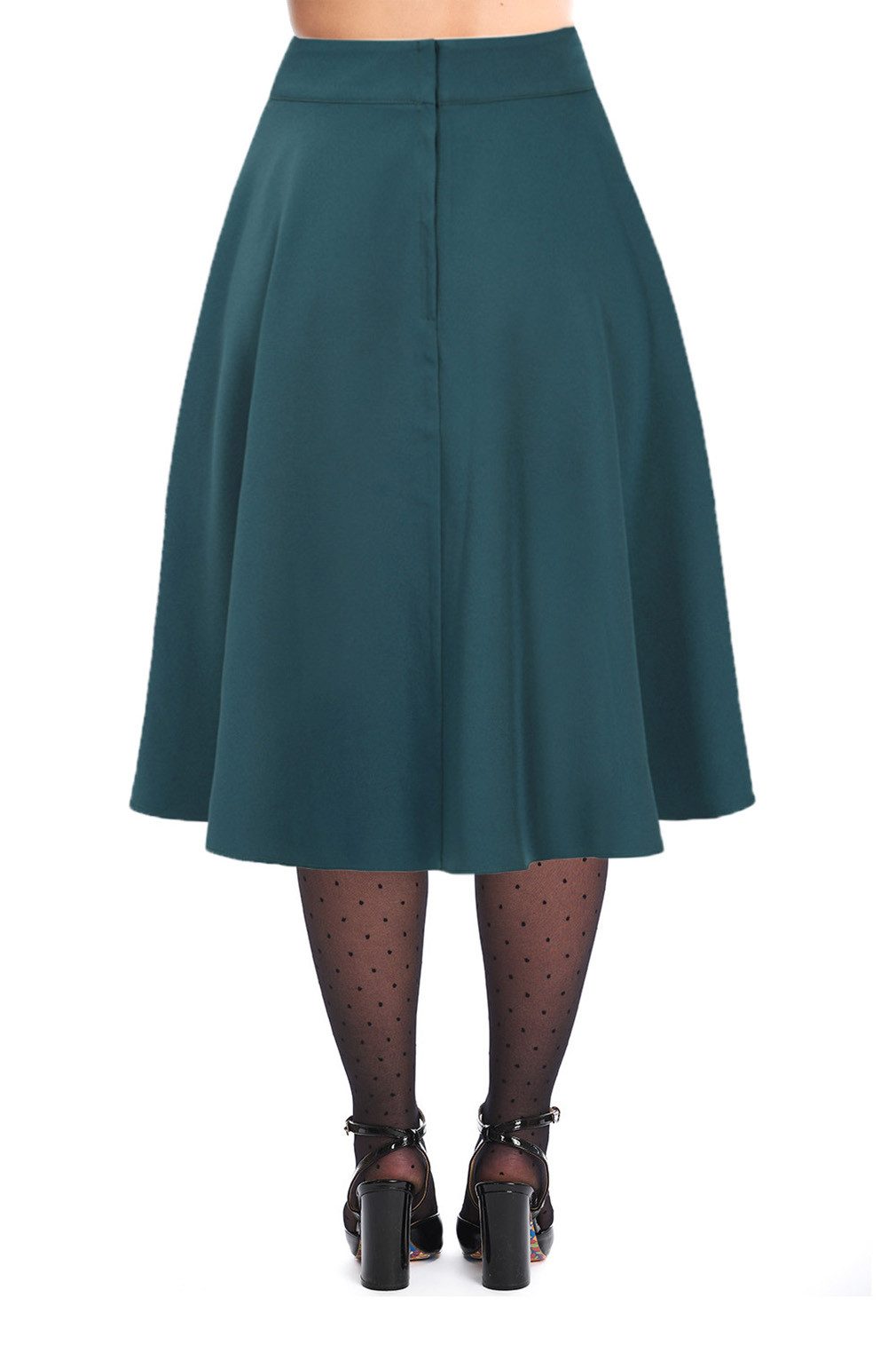 Banned A-Linien-Rock Book Club Teal Retro Vintage Swing Skirt günstig online kaufen