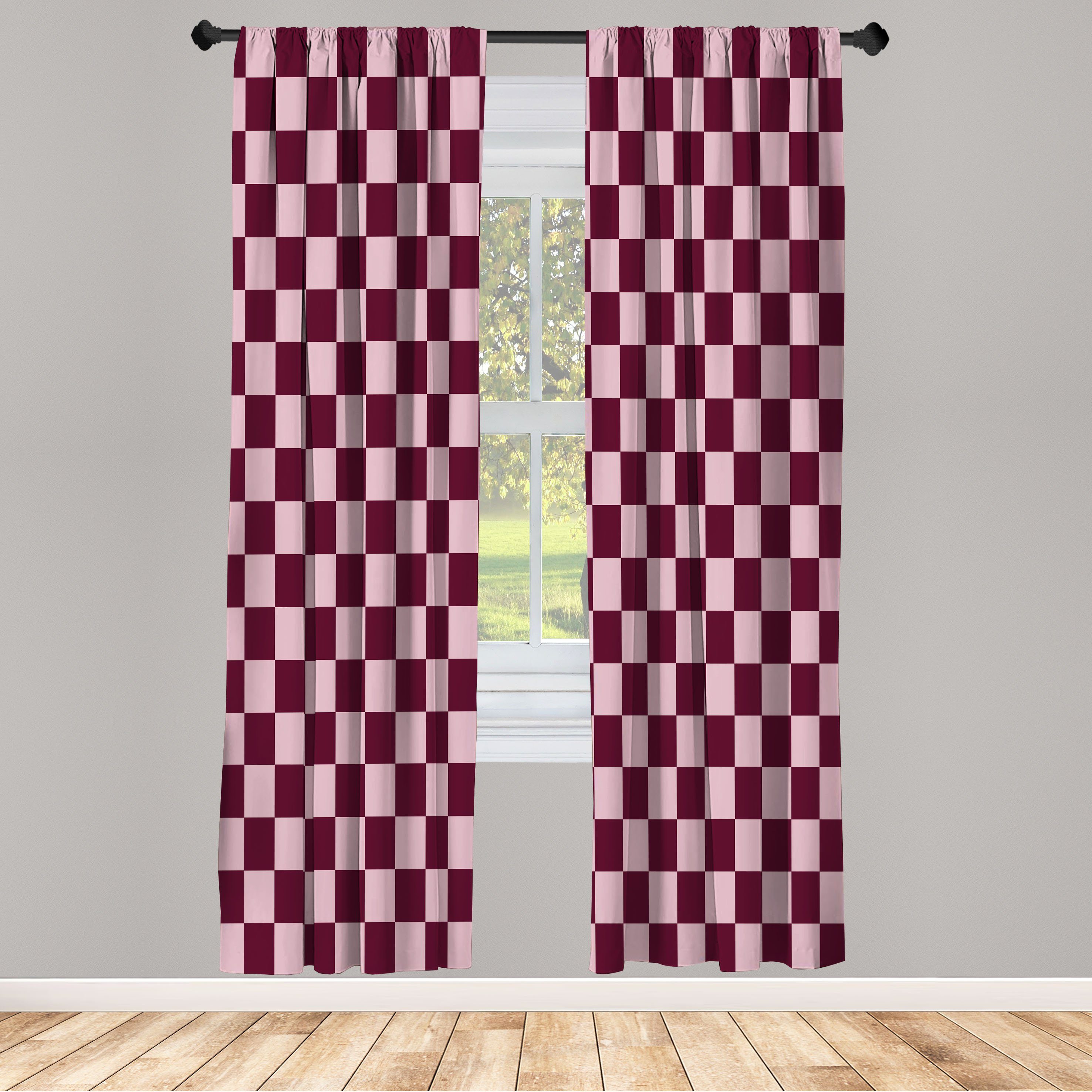 Gardine Vorhang für Wohnzimmer Microfaser Dekor, Abakuhaus, Schlafzimmer