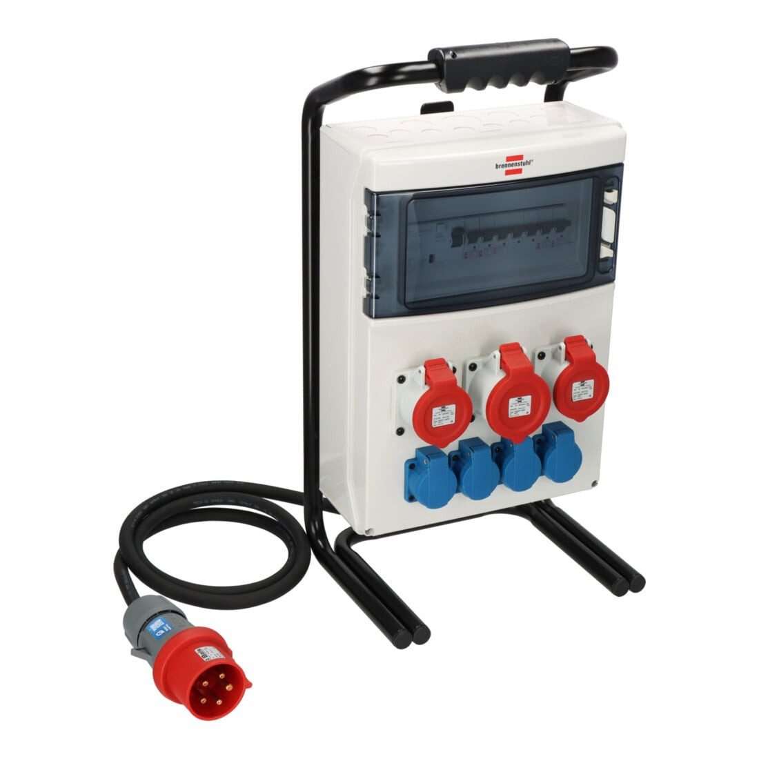 Brennenstuhl CEE-Stecker Tragbarer Stromverteiler BSV 4 IP44 2m H07RN-F5G4,0 1x32A + 2x16A
