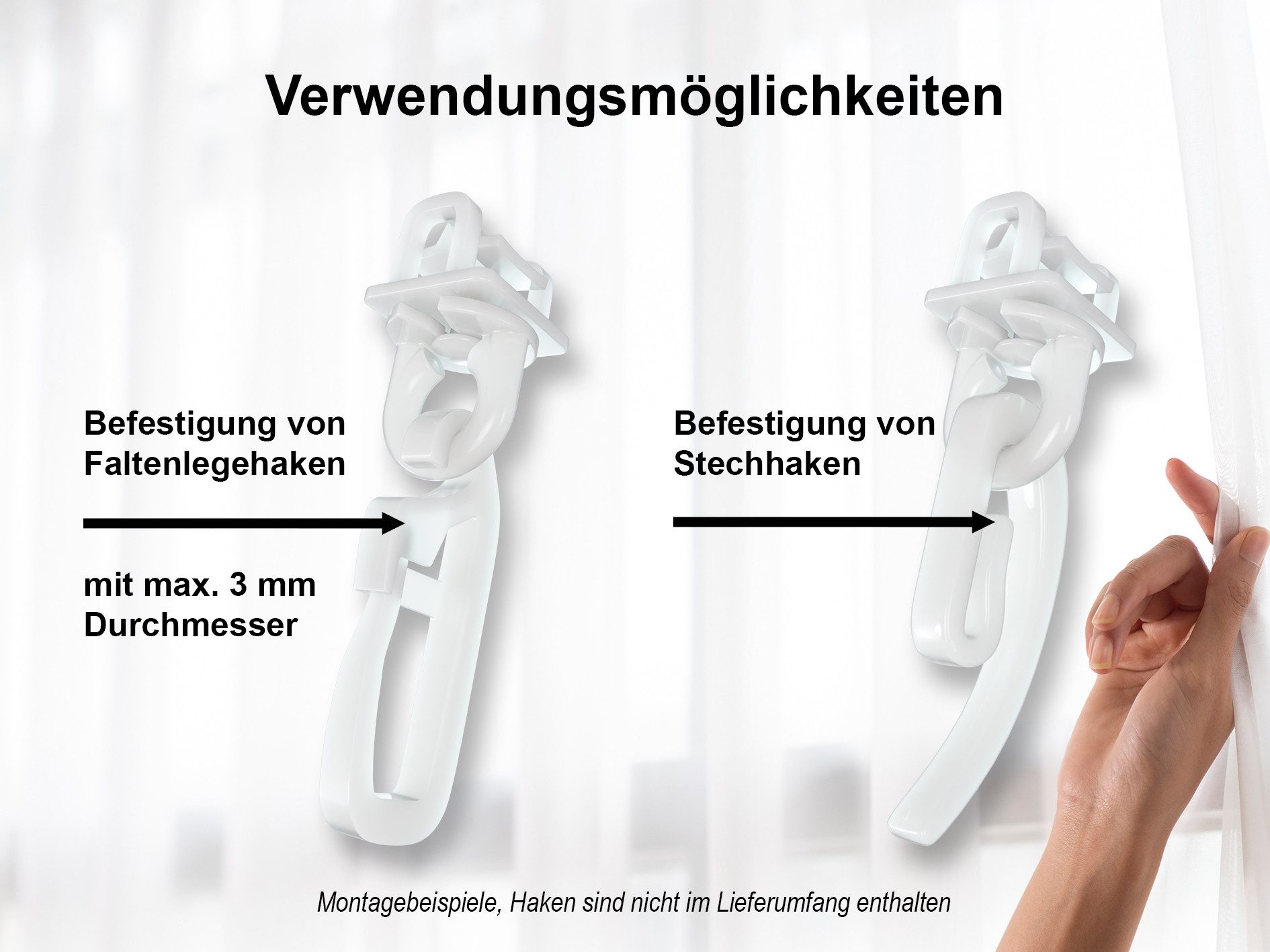GARDUNA Eckige Schleuderschiene Gardinenschiene Vorhangschiene Aluminium, Silber