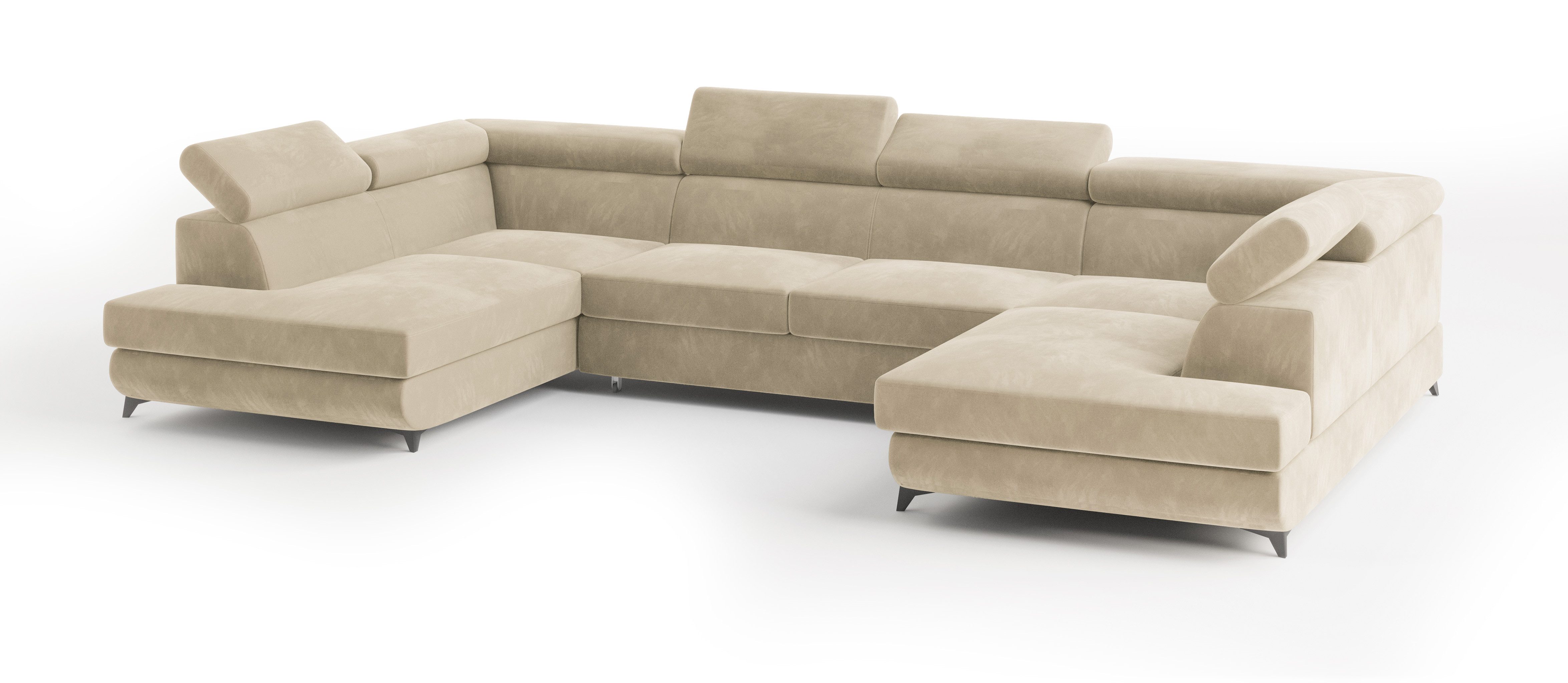 Masseno Ecksofa VINTESSA mit Schlaffunktion U-Form, günstig online kaufen