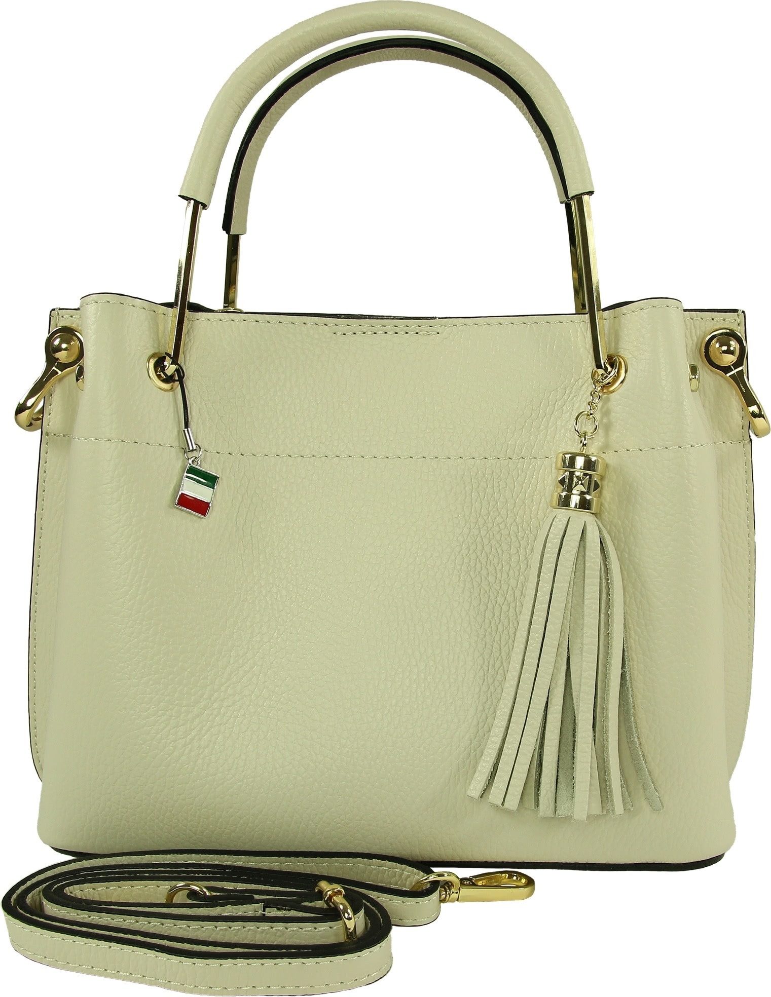 Handtasche Florence Damen Handtasche Echtleder beige