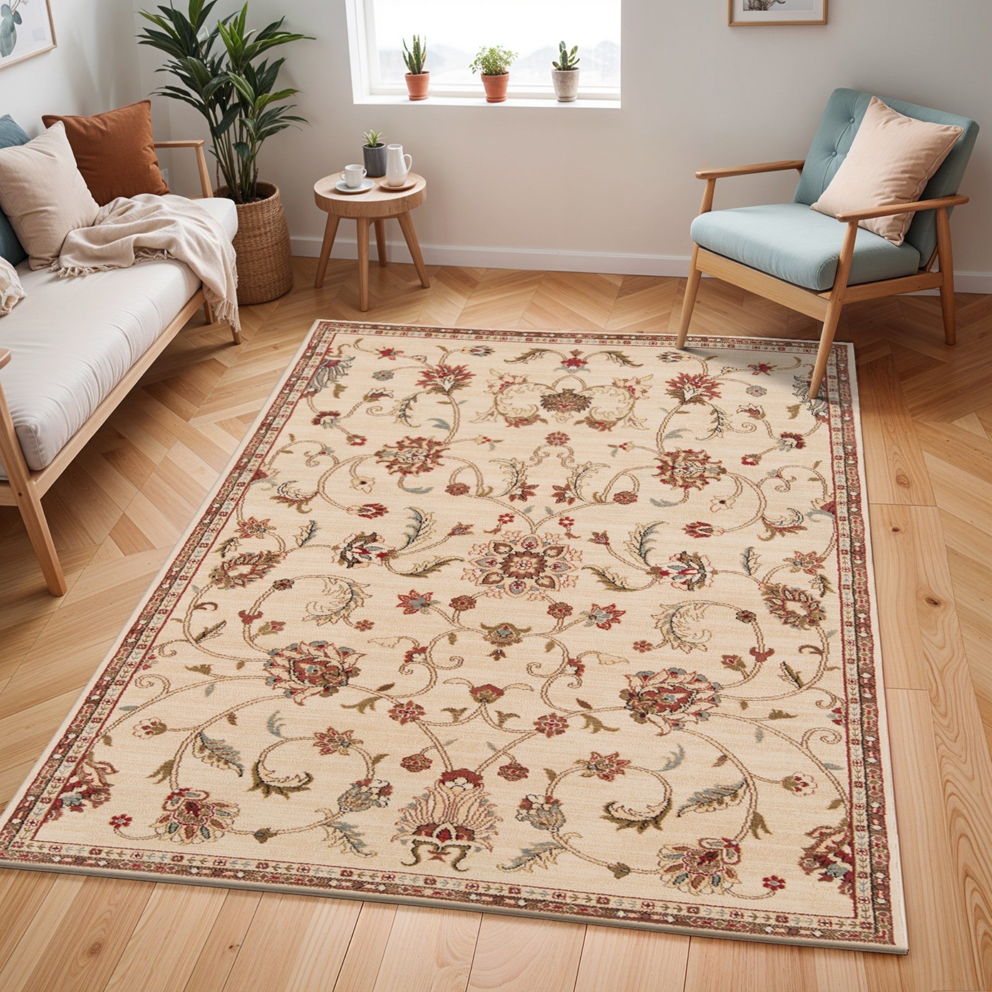 Livabliss Teppich BOLZANO, rechteckig, Höhe: 13,97 mm, Vintage Orient Teppich im Boho Stil