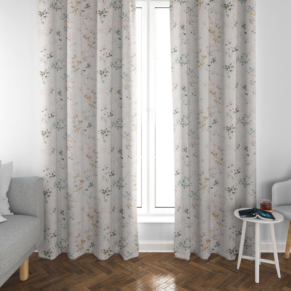 SCHÖNER LEBEN. Vorhang SCHÖNER LEBEN. Vorhang Baumwollstoff Aziza1 Aquarell günstig online kaufen