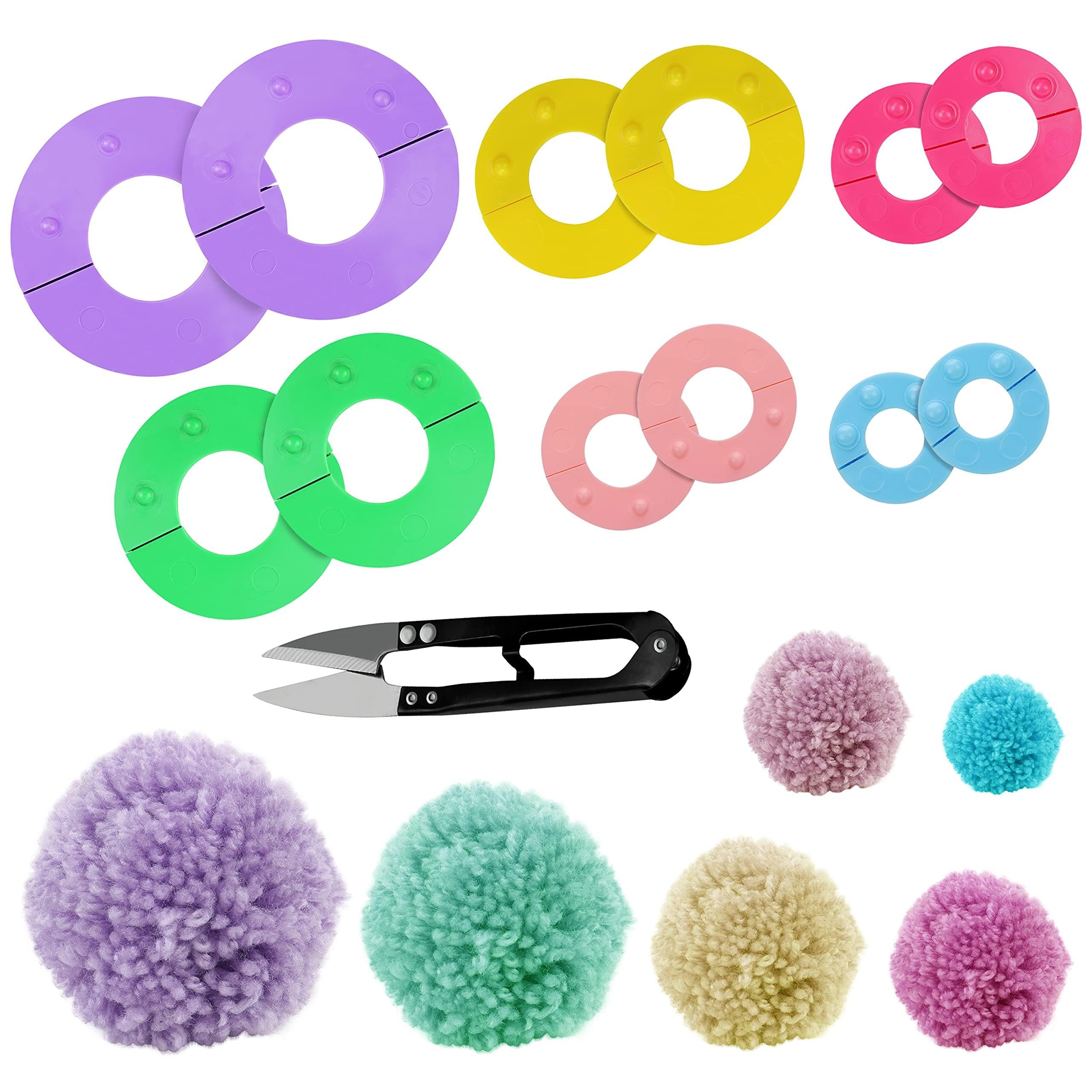 Curtzy Streudeko Pom Pom Maker Set - 6 Größen - DIY Puschel Ремесло, (6-tlg)
