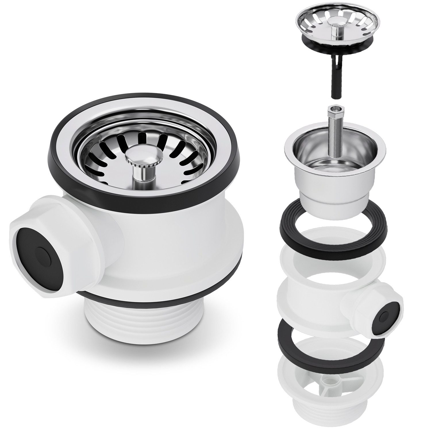 VIOKS Siebventil Siebkorbventil 70mmØ mit 1 Zoll Schraub-Anschluss für Über günstig online kaufen