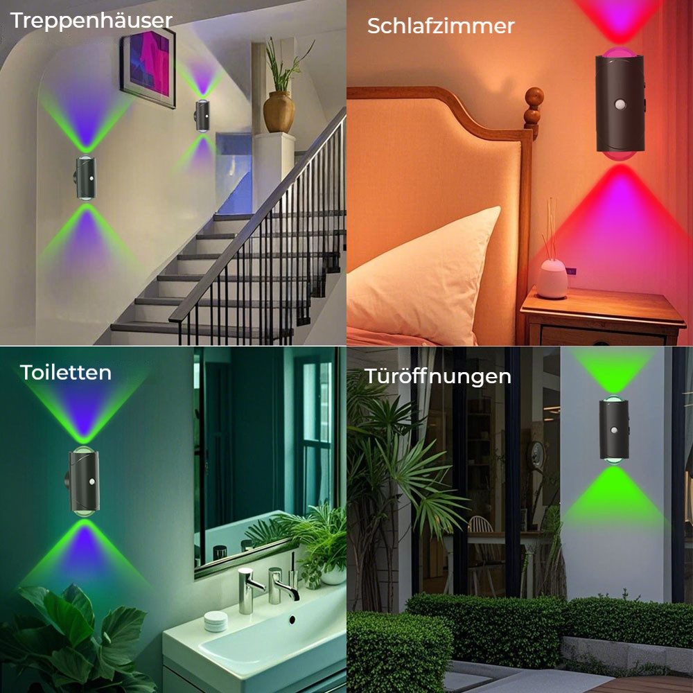 PRIISF LED Wandleuchte RGB Wandlampe Modern günstig online kaufen