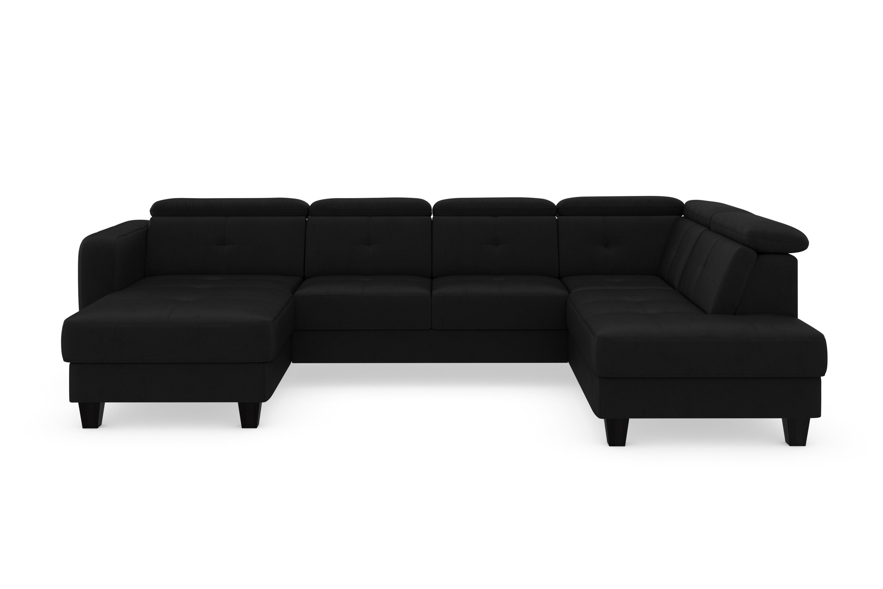 sit&more Wohnlandschaft Belluci U-Form, Kopfteilverstellung und Federkern, wahlweise mit Schlaffunktion