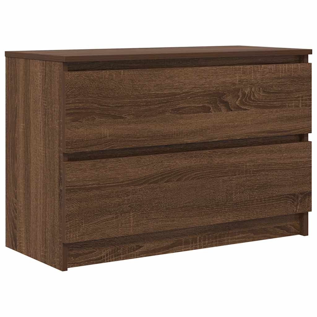 vidaXL TV-Schrank TV-Schrank Braun Eichen-Optik 80x35x54 cm Holzwerkstoff (1-St)