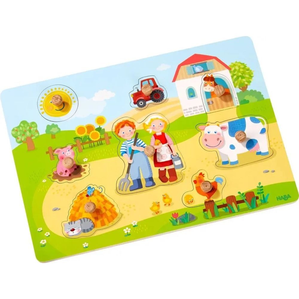 Puzzle Greifpuzzle Auf dem Bauernhof 8 Teile, Puzzleteile