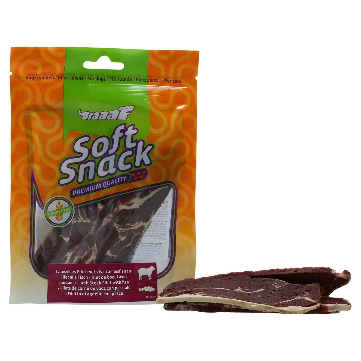Holland Animal Care Hundesnack Soft Snack Filet Lamm & Fisch 85 g, Snack für: Hund