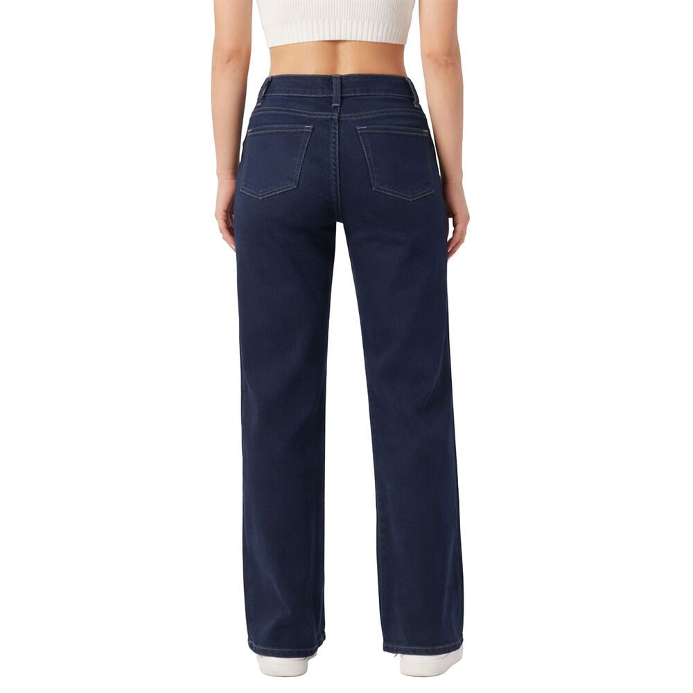 Ital-Design Dad-Jeans Damen Freizeit (91279904) Stretch Relaxed Fit Jeans in Dunkelblau – Bild 3 von 5