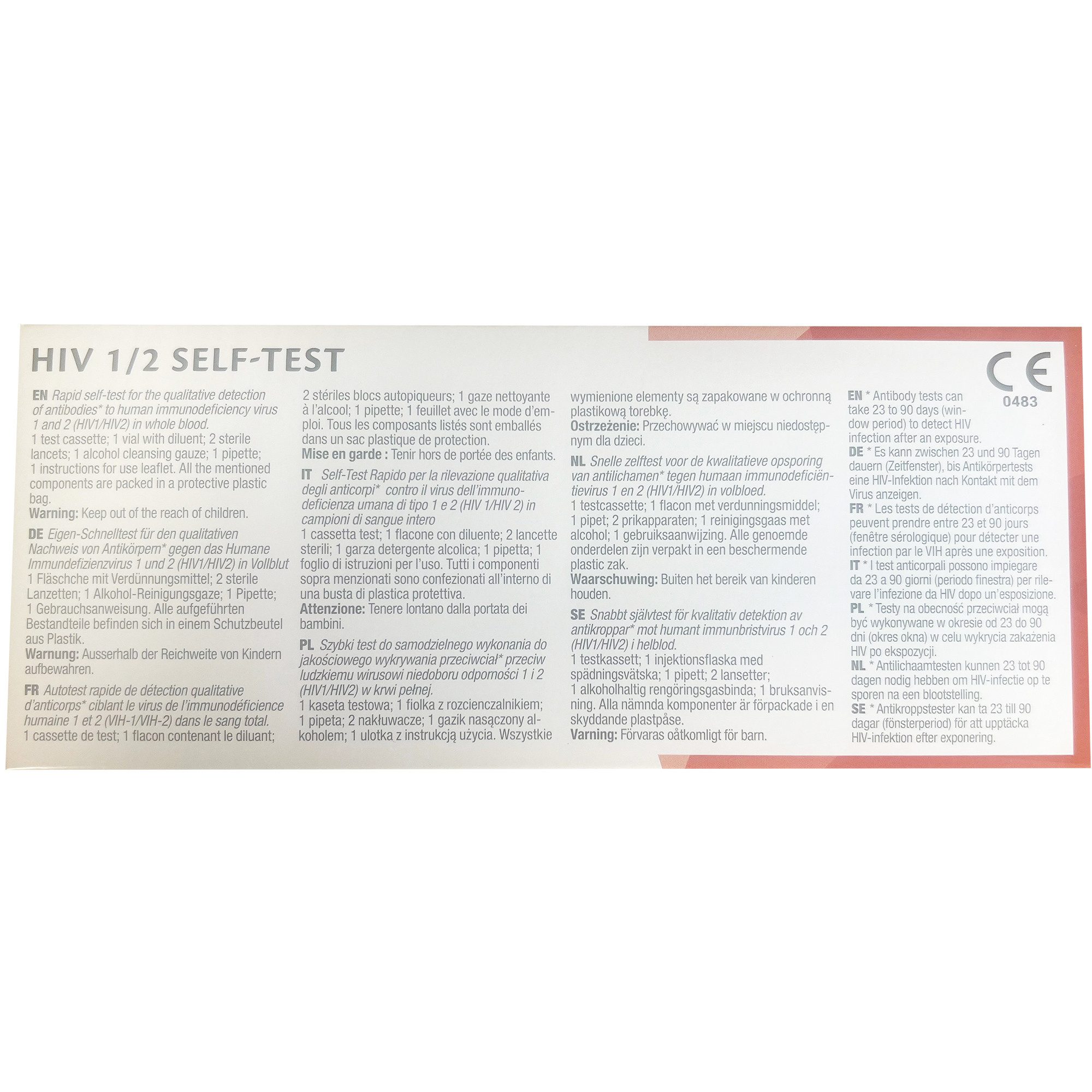 Prima Lab PSA-Schnelltest PRIMA HIV 1-2 Self-Test