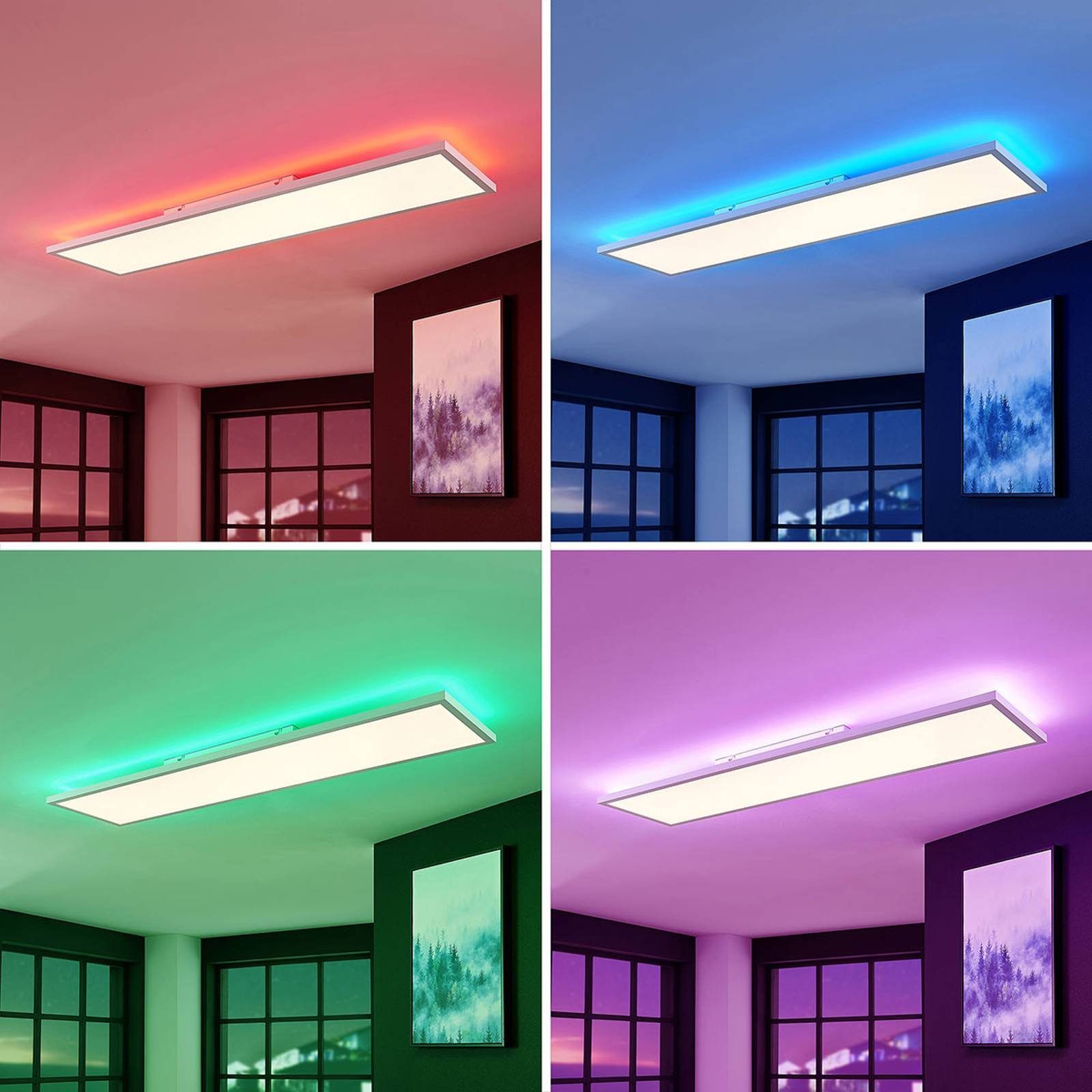 Arcchio LED Panel Brenda, dimmbar, warmweiß Aluminium, Modern, / verbaut, Farbwechsel fest tageslicht, LED-Leuchtmittel inkl. Leuchtmittel,dimmbar,inkl. weiß, Kunststoff