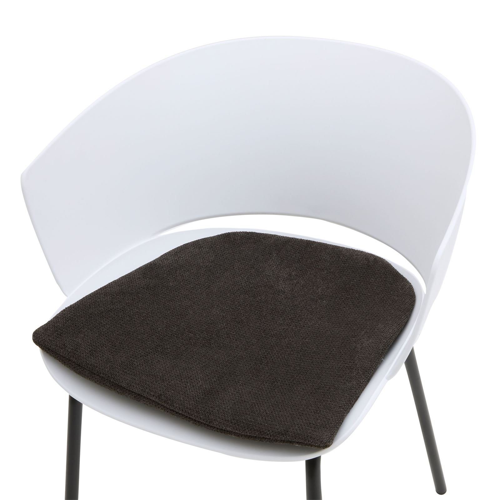 Anti-R AZARA, Sitzkissen schwarz und aus gepolstert mit für IDIMEX Sitzkissen Stuhl Bezug Stoff