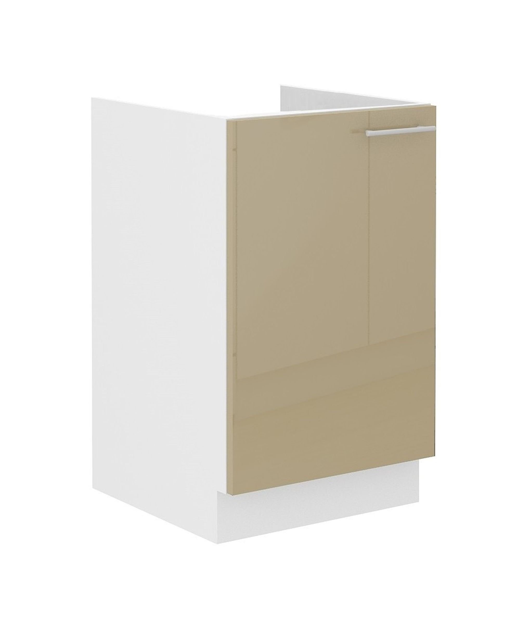 Küchen-Preisbombe Unterschrank Spülenschrank 50 cm Lara Cappuccino Hochglanz Кухниzeile Кухниblock