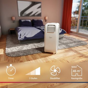 Suntec Wellness Klimagerät Transform 10.500 Eco R290, Mobile Klimaanlage für Räume bis 110 m³, 6 in 1 Klimagerät, ganzjährig