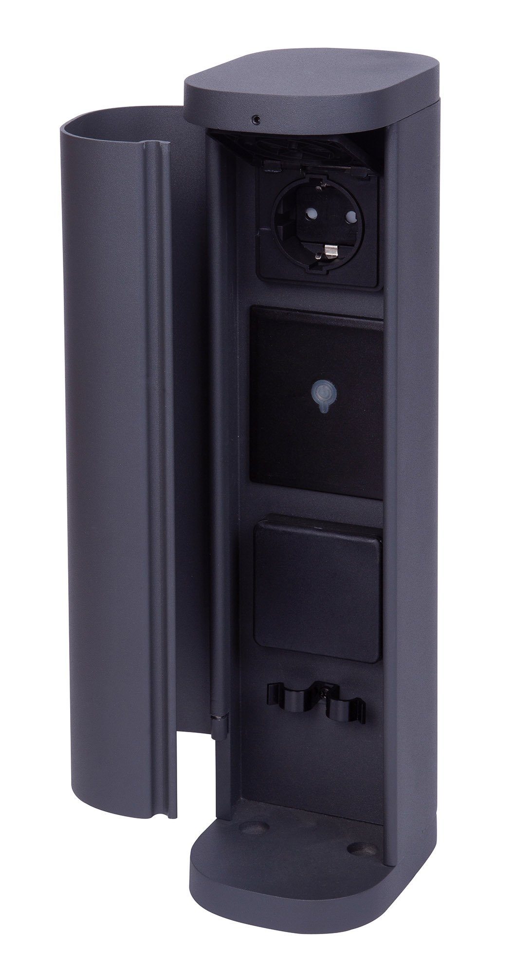 Novatool Gartensteckdose -, Spar-Set, 1-St., Steckdosenleiste, Montageplatte, Dübel und Schrauben