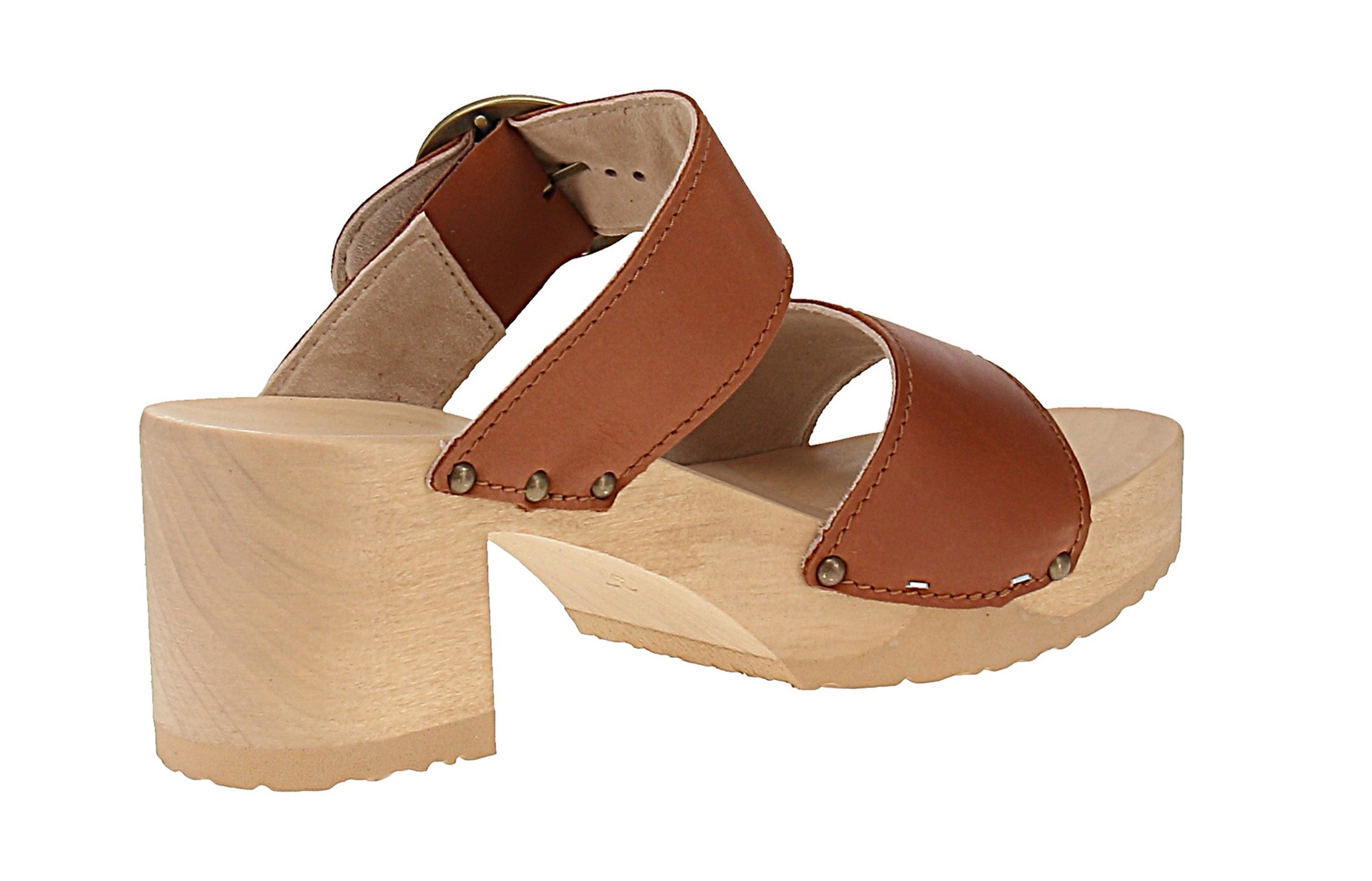 Softclox Softclox S3670 Hedi Softnappa - Damen Pantolette - 01-Cognac Sandale