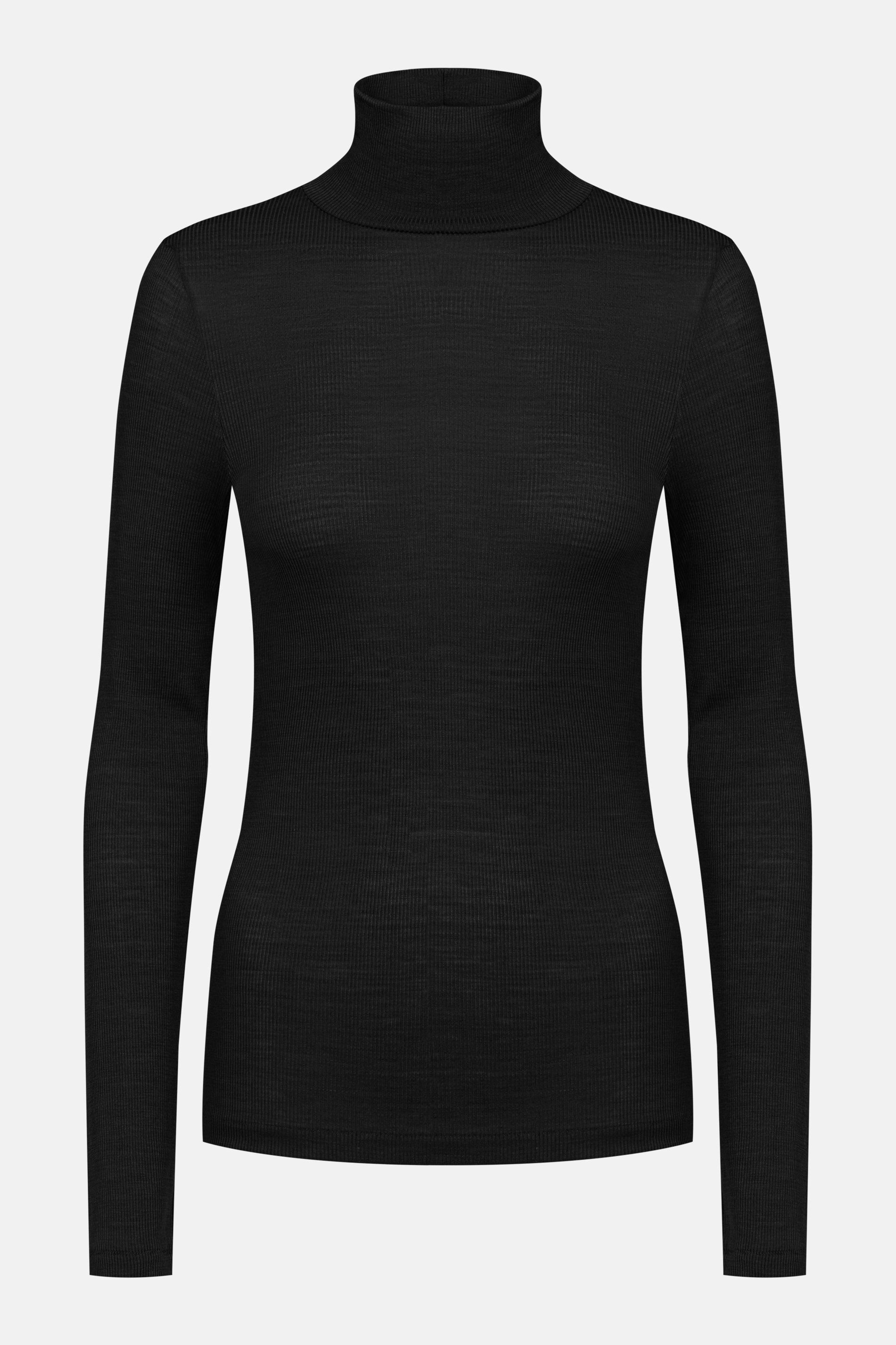 Mey Trägertop Mey Damen T-Shirt langarm Serie Wool Love Uni (1-tlg)